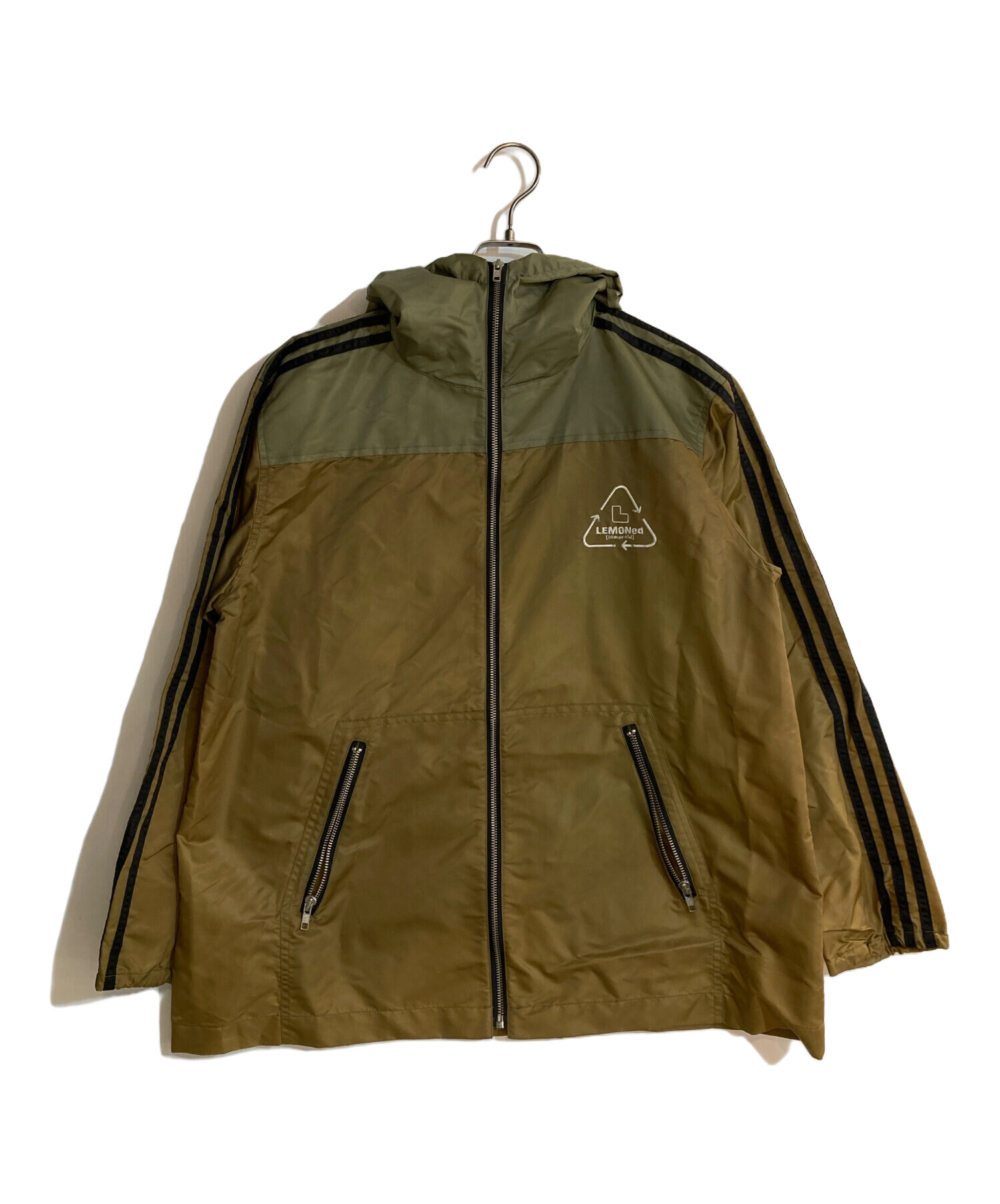 中古・古着通販】LEMONeD (レモネード) ラインパーカー オリーブ