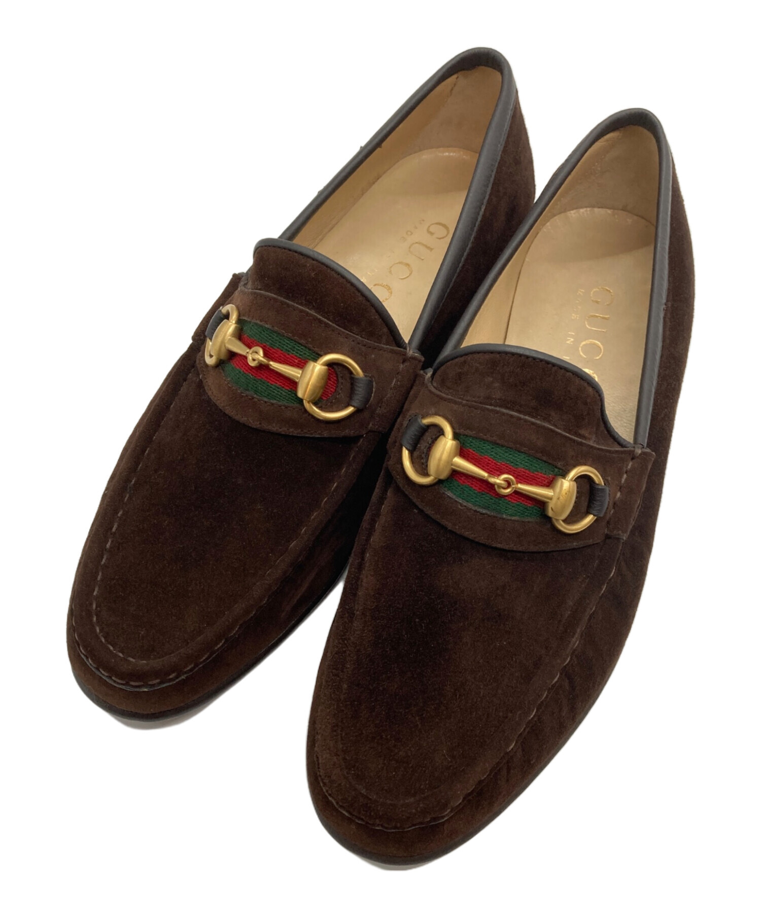 中古・古着通販】GUCCI (グッチ) シェリーラインビットローファー