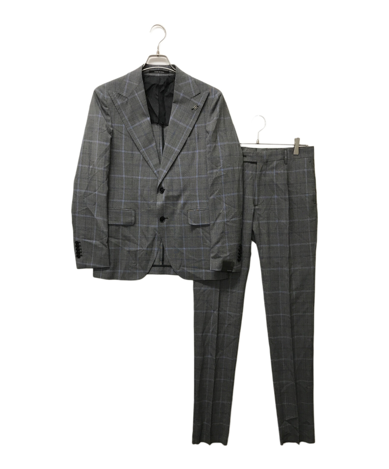 中古・古着通販】TAGLIATORE (タリアトーレ) ピークドラペル2Bグレン