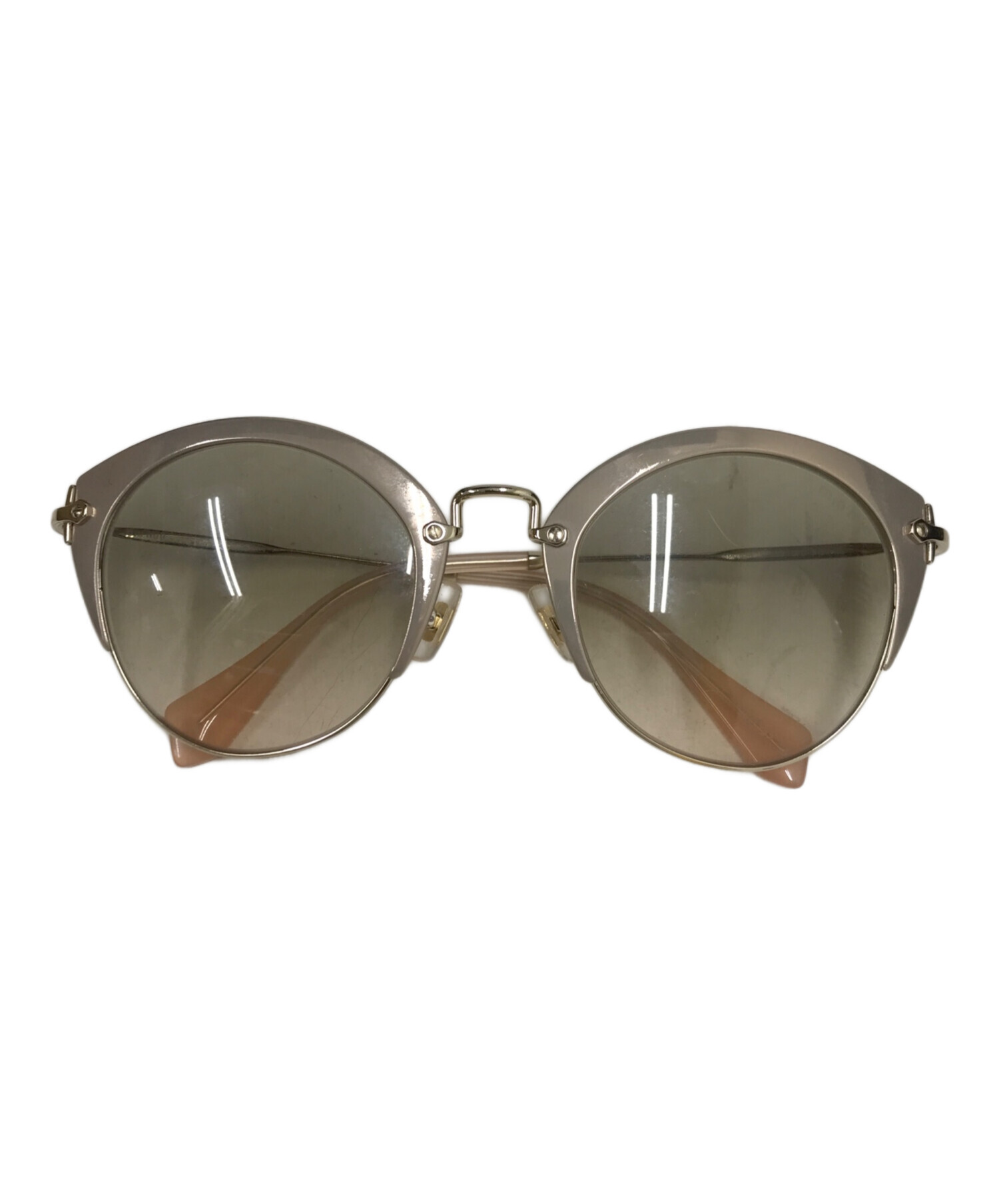 中古・古着通販】MIU MIU (ミュウミュウ) サングラス ベージュ サイズ