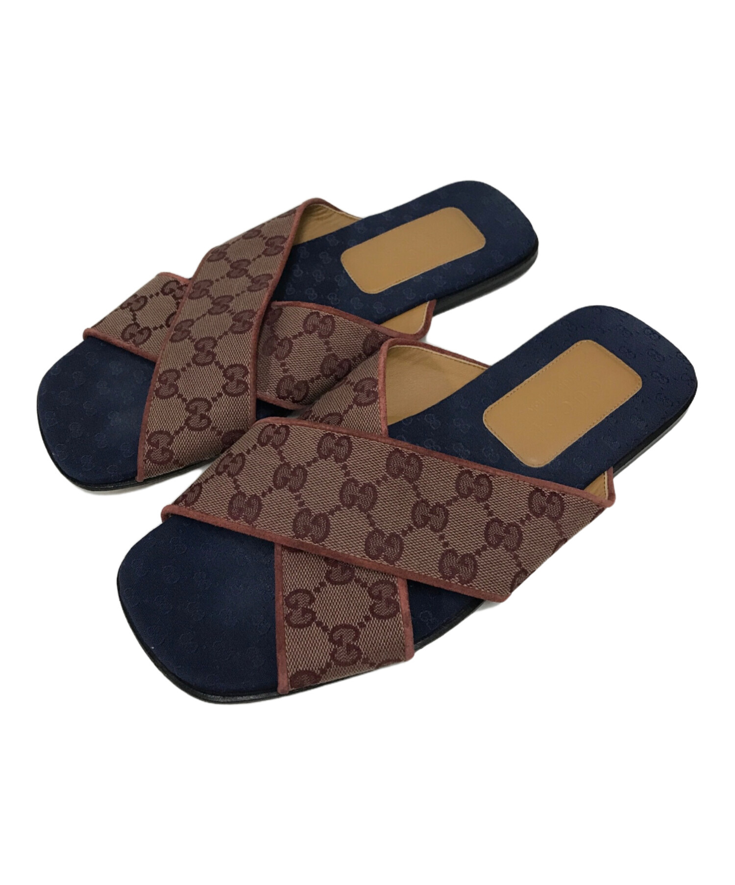 中古・古着通販】GUCCI (グッチ) GGキャンバス スライドサンダル