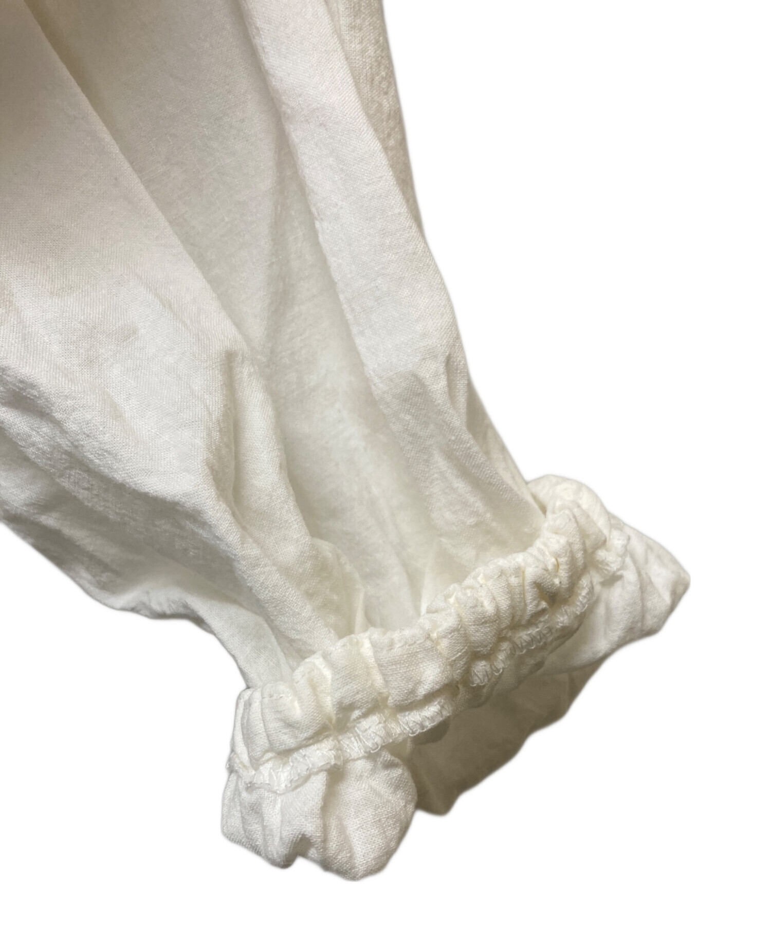 中古・古着通販】nest Robe (ネストローブ) ラッフルカラーブラウス