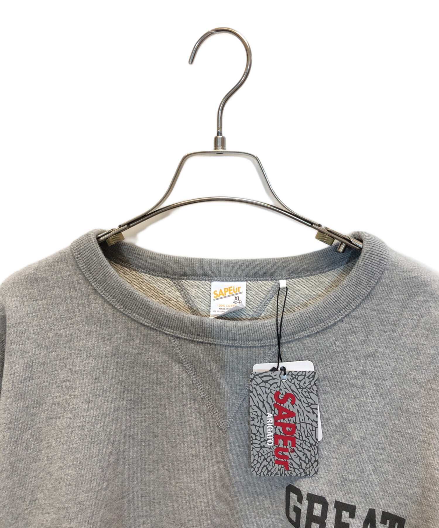 中古・古着通販】SAPEur (サプール) クルーネックスウェット グレー