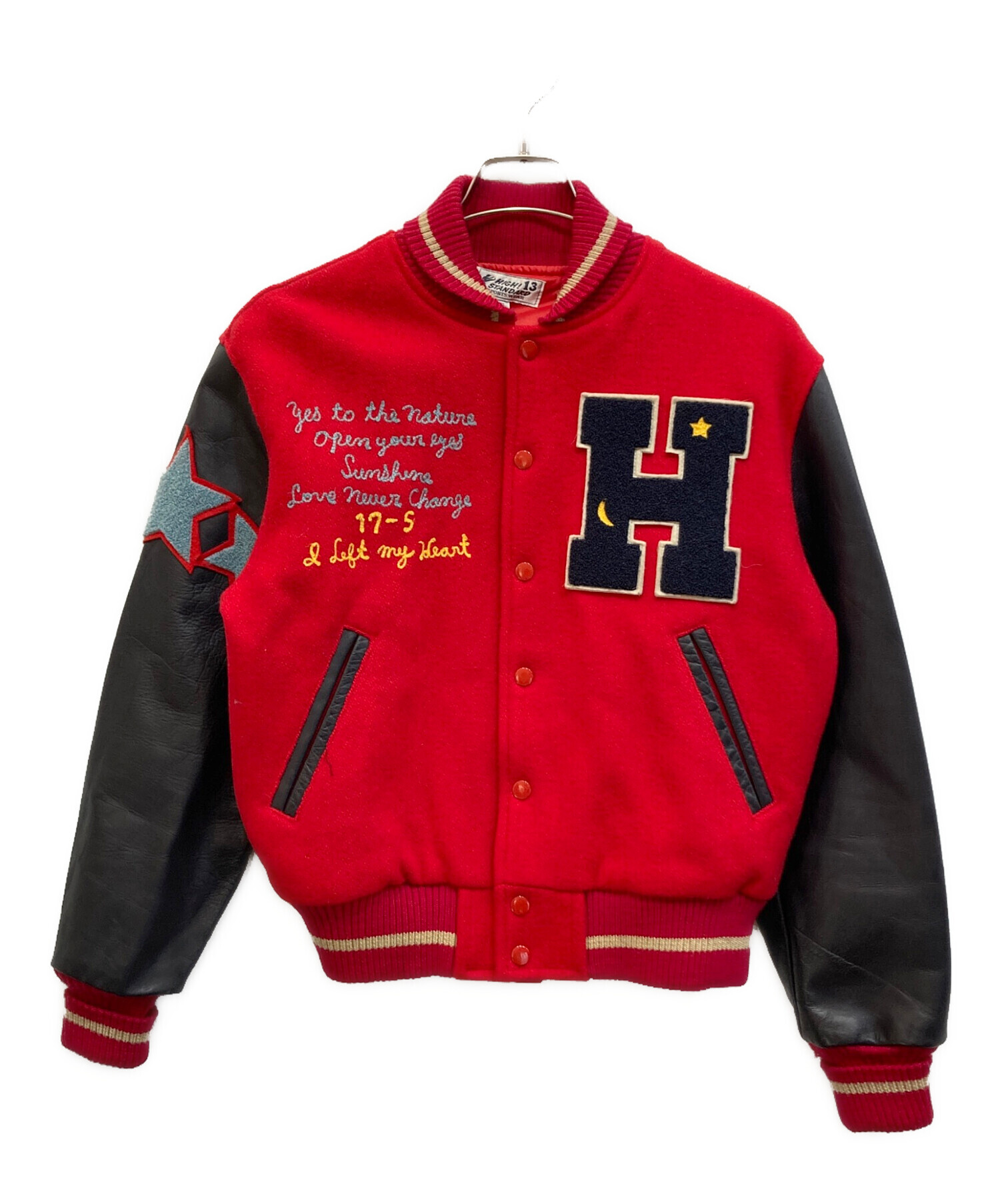 中古・古着通販】HIGH!STANDARD (ハイスタンダード) スタジャン レッド