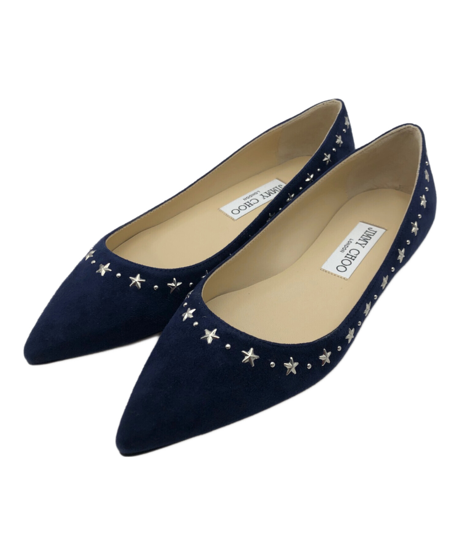 中古・古着通販】JIMMY CHOO (ジミーチュウ) 星スタッズパンプス