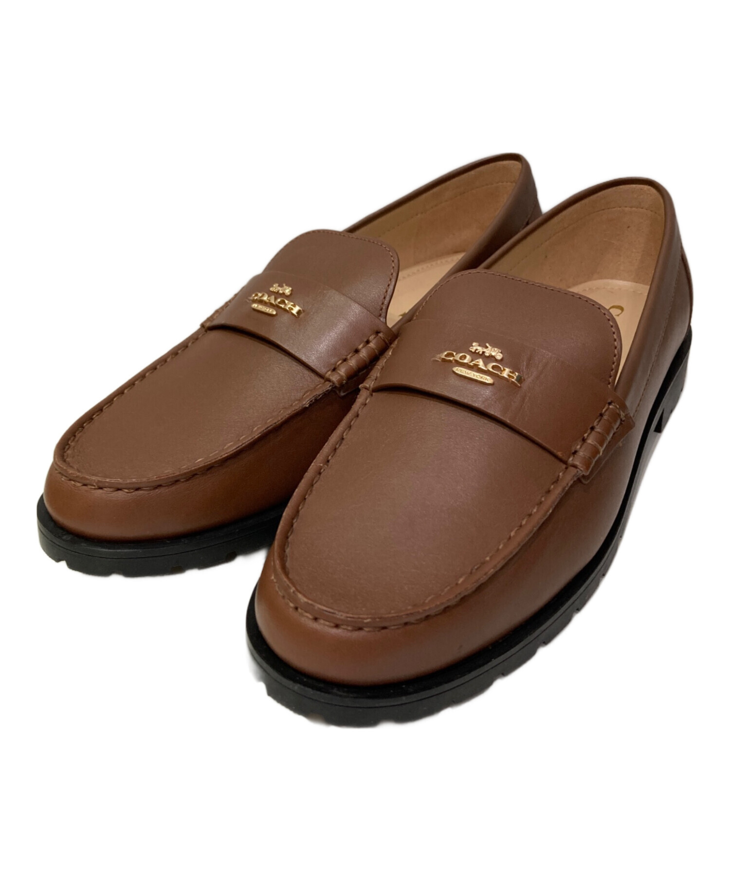 中古・古着通販】COACH (コーチ) ローファー ブラウン サイズ:7.5