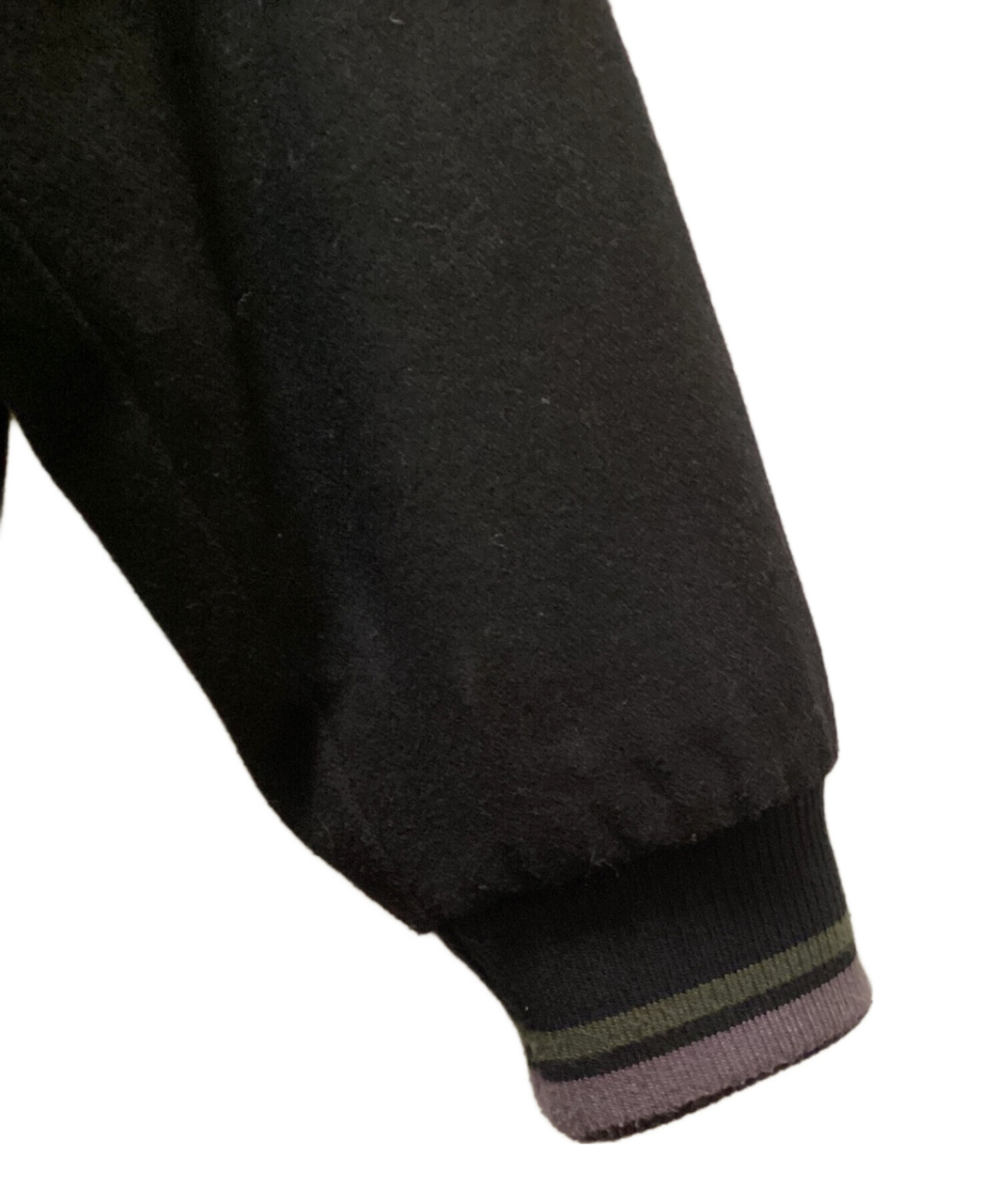 中古・古着通販】Dime (ダイム) LETTERMAN WOOL JACKET グレー サイズ