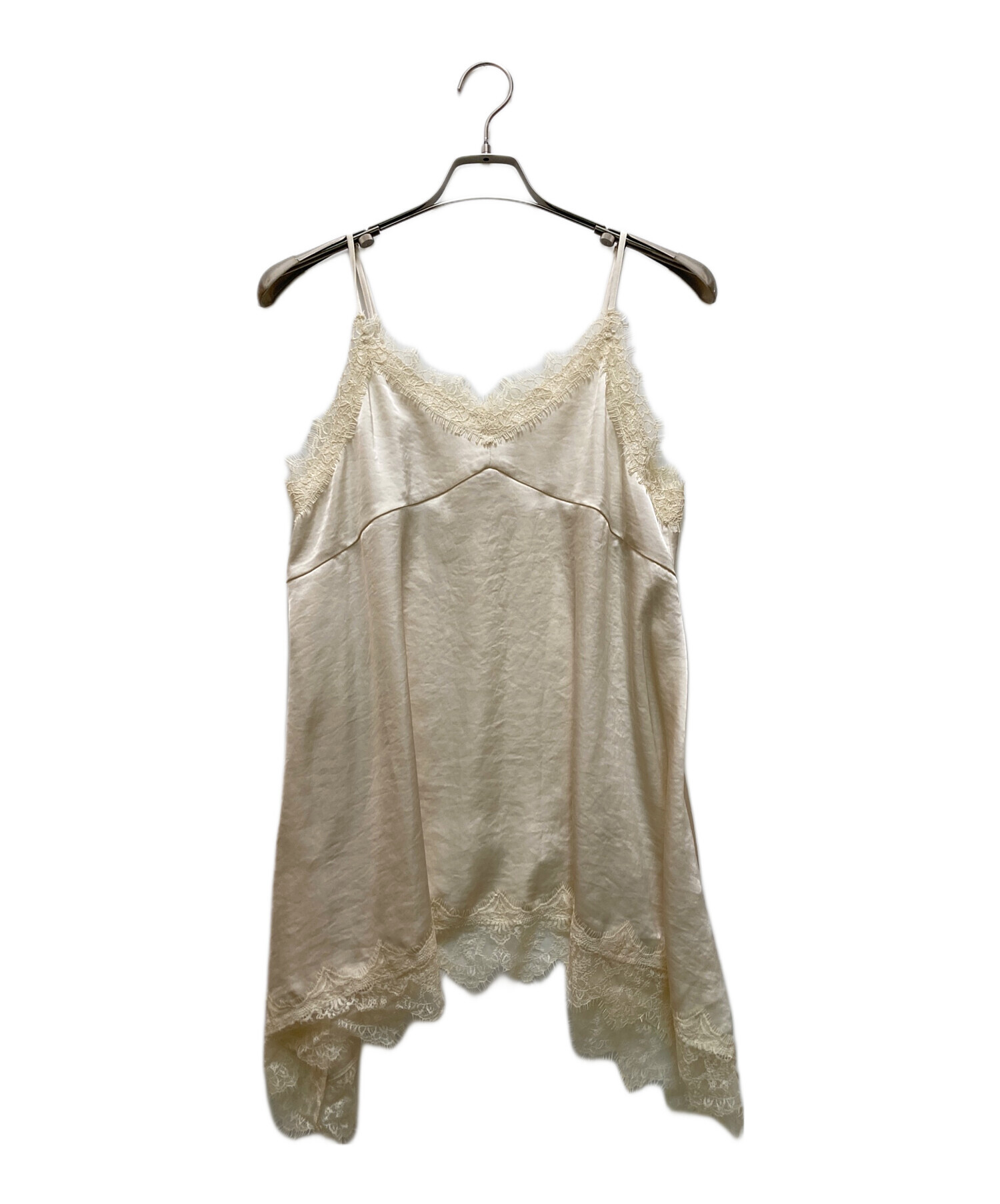 中古・古着通販】Loungedress (ラウンジドレス) レースキャミ ベージュ