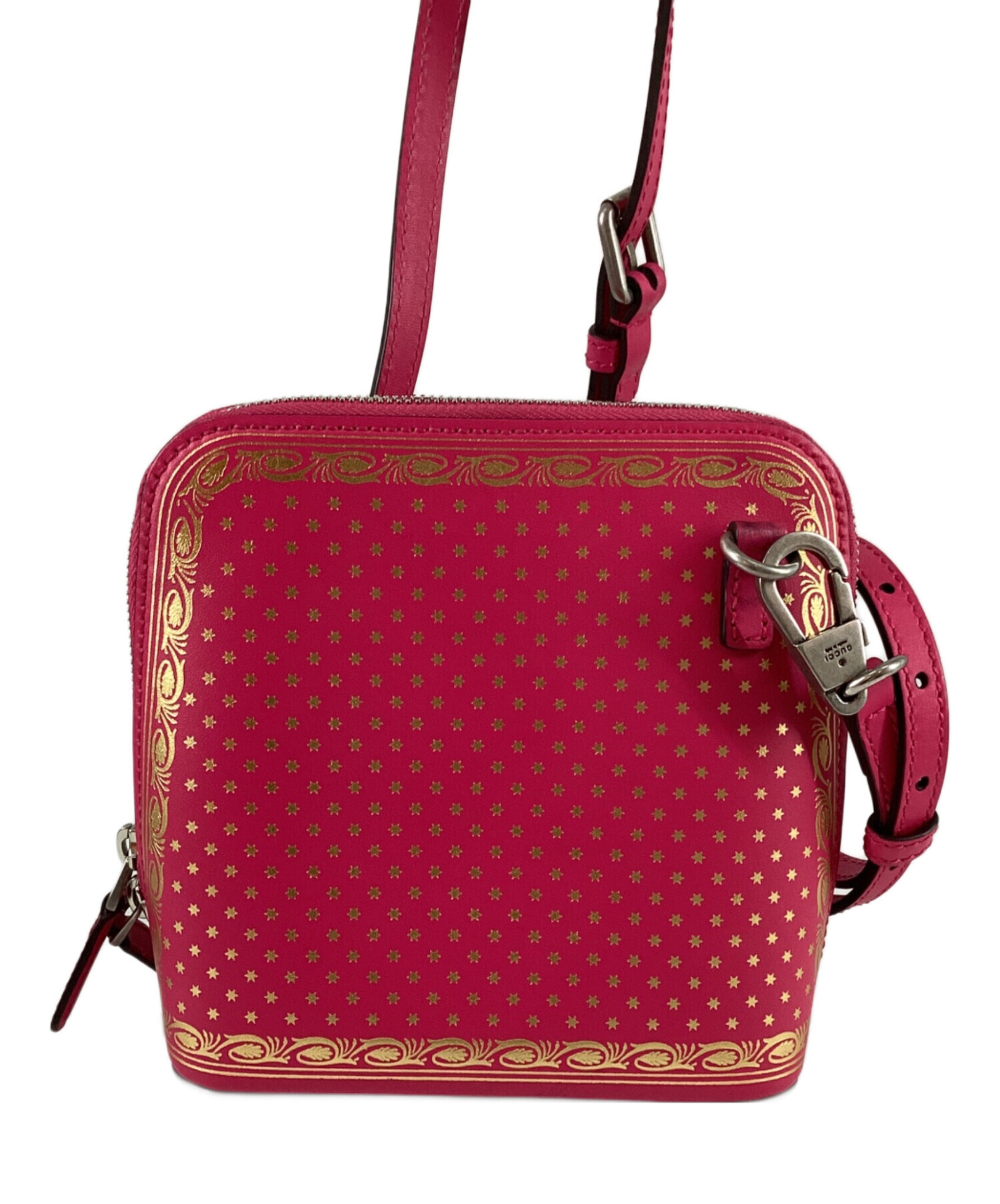 中古・古着通販】GUCCI (グッチ) GUCCY レザー ショルダーバッグ