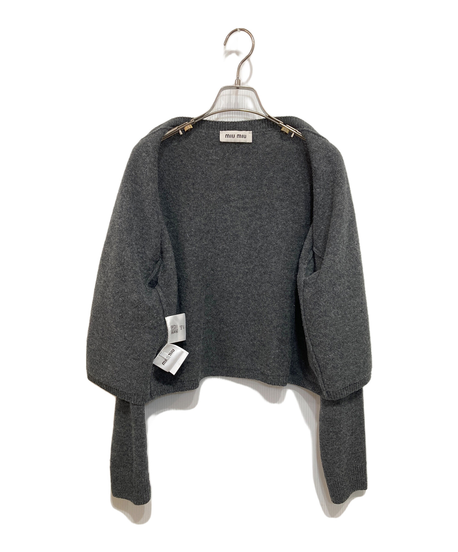 中古・古着通販】MIU MIU (ミュウミュウ) バックロゴバージンウール