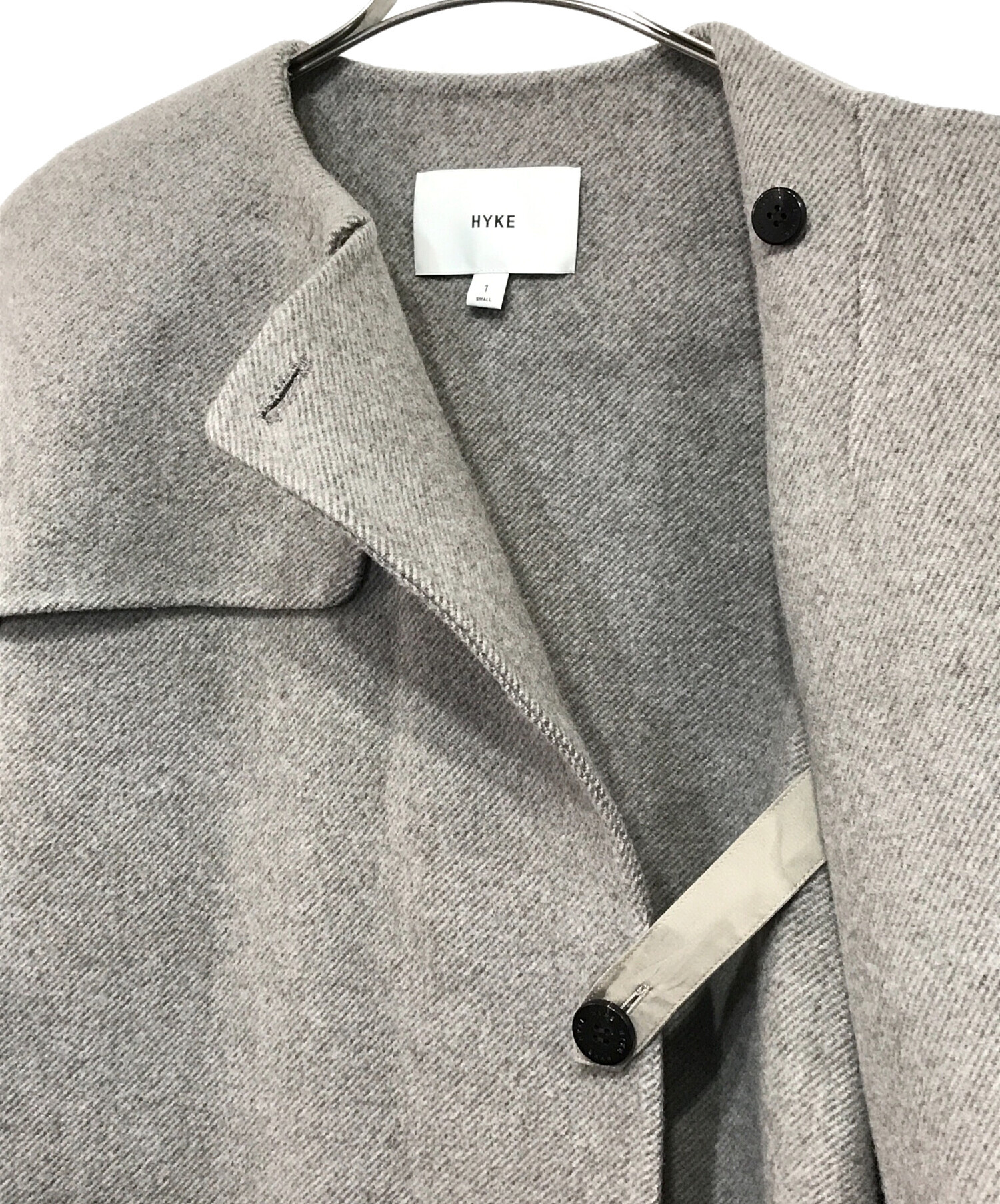 中古・古着通販】HYKE (ハイク) DOUBLE FACE TRENCH COAT グレー