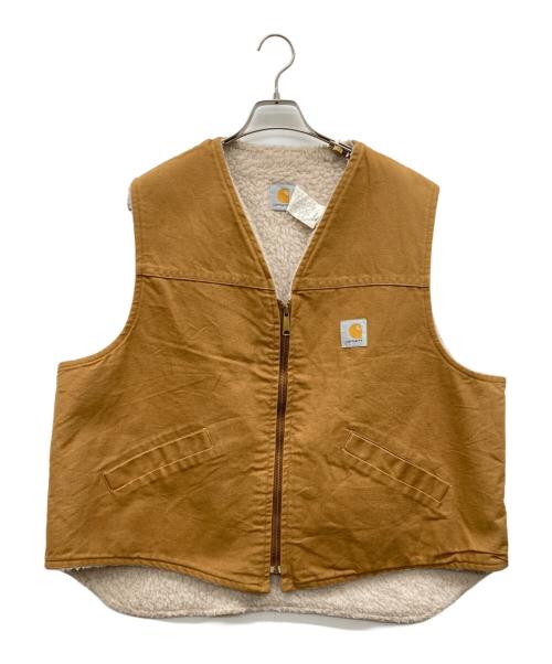 中古・古着通販】CarHartt (カーハート) ダック地ベスト ブラウン