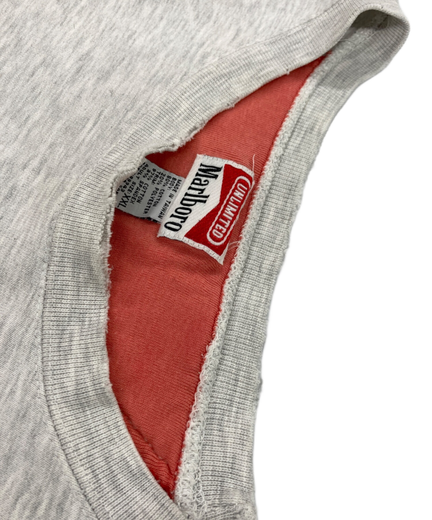 90s Marlboro UNLIMITED 雰囲気系リザード刺繍スウェット短丈 90s