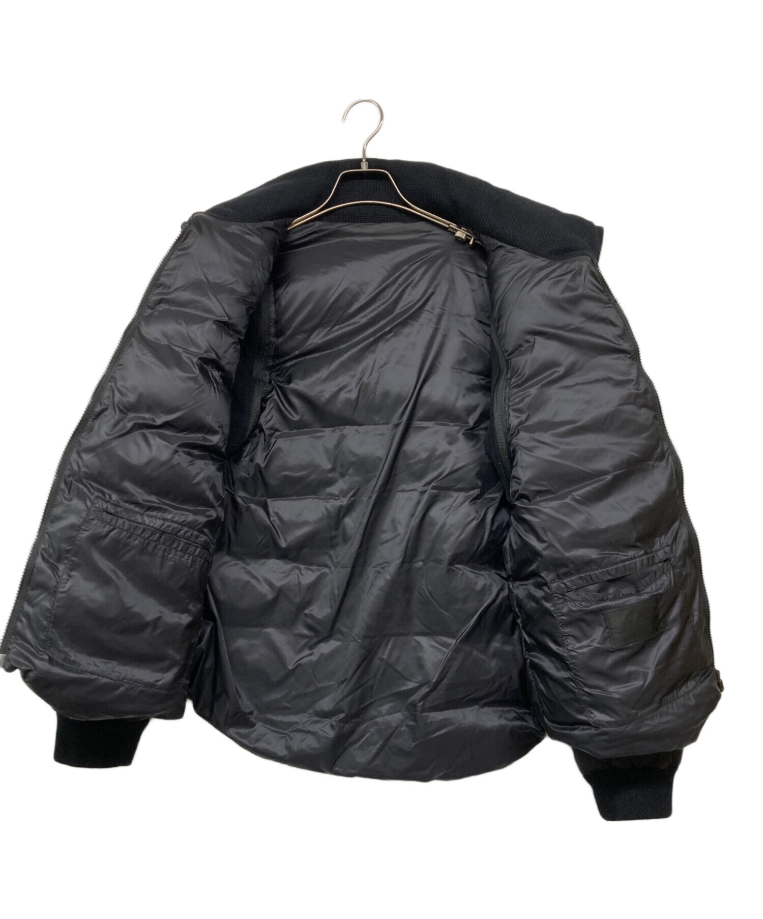 中古・古着通販】UNDERCOVER (アンダーカバー) ニットレザー切替ダウン