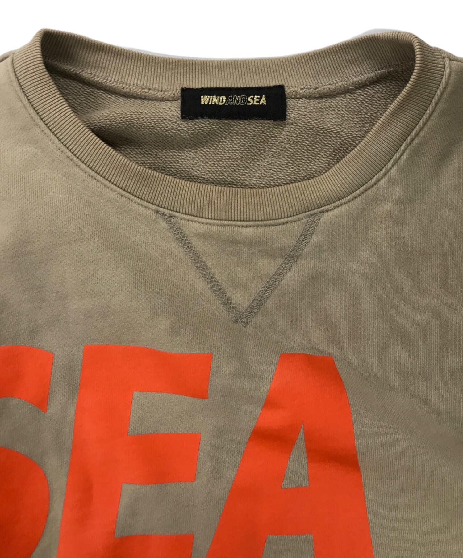 中古・古着通販】WIND AND SEA (ウィンダンシー) ロゴプリントクルー