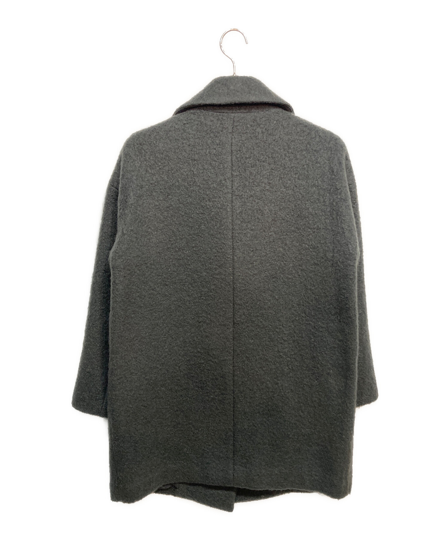 中古・古着通販】IENA (イエナ) ウールモヘヤシャギーコート グレー