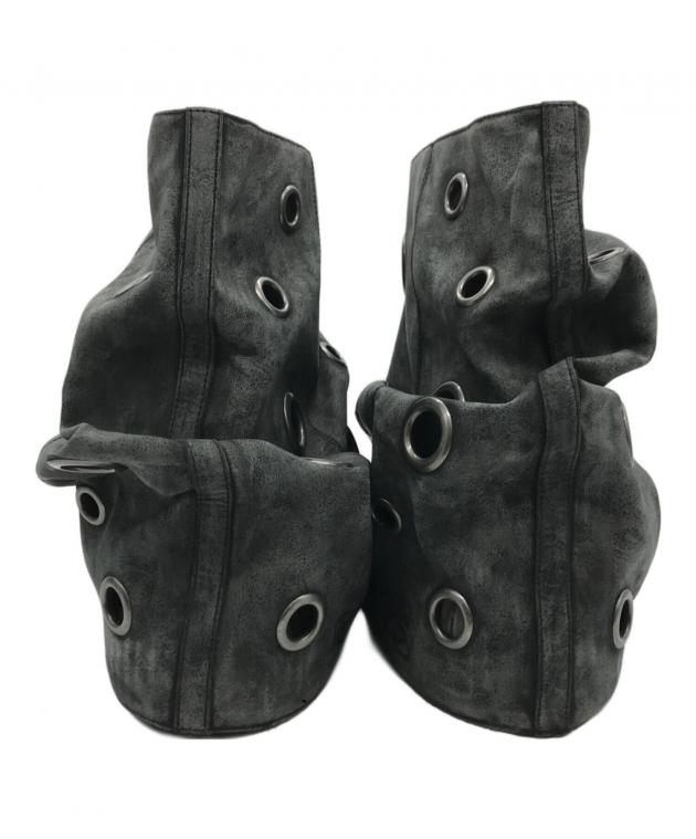 中古・古着通販】YELLO (イエロ) MERCURIO SHORT BOOTS ブラック