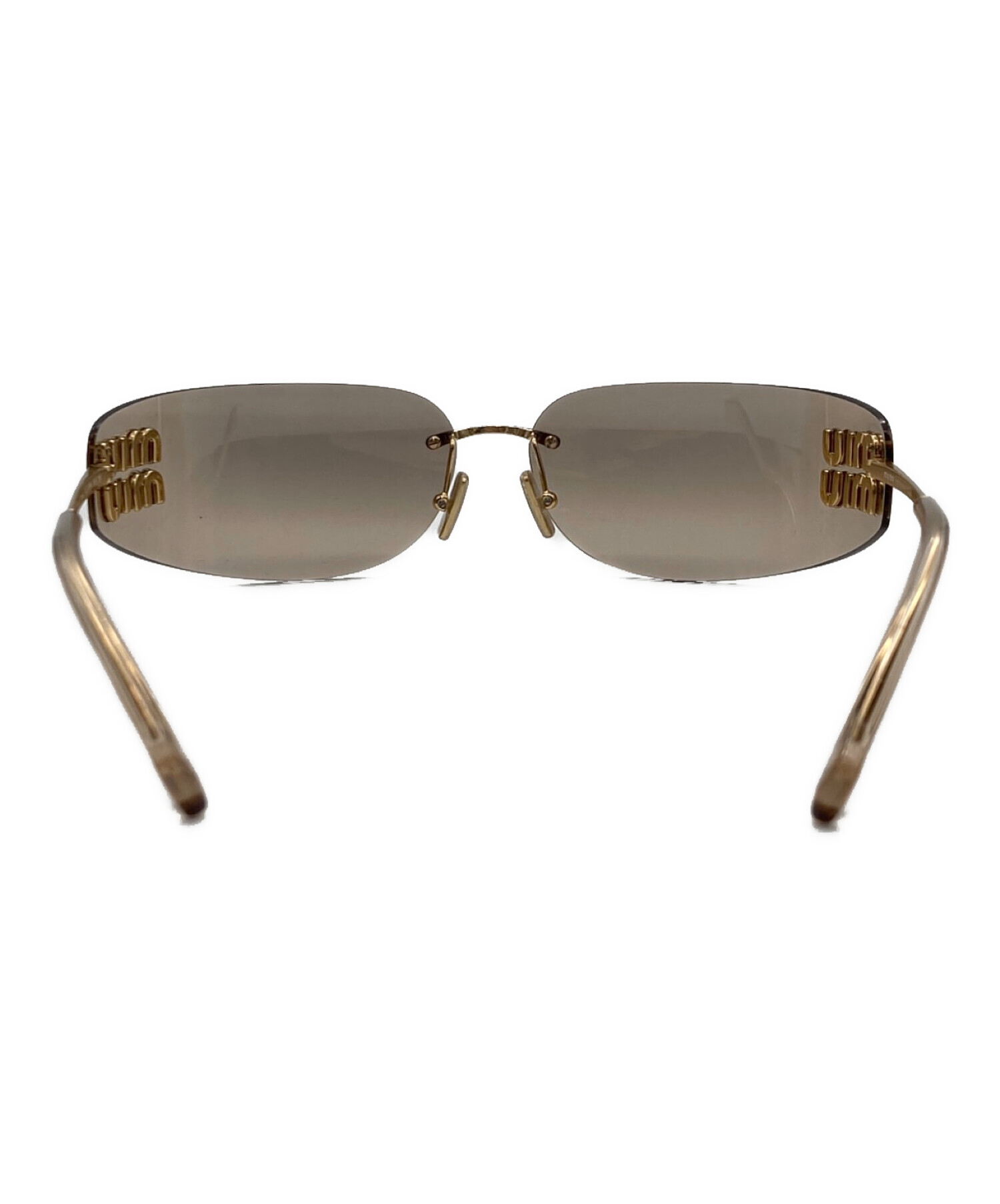 中古・古着通販】MIU MIU (ミュウミュウ) 夜明けのサングラス ゴールド