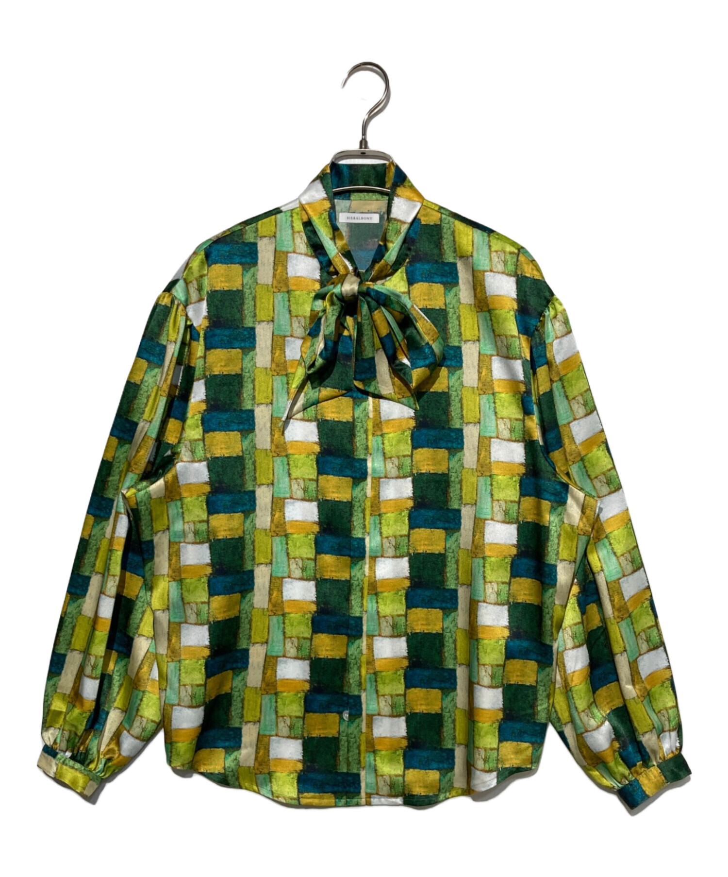 中古・古着通販】HERALBONY (ヘラルボニー) サテンボウタイブラウス