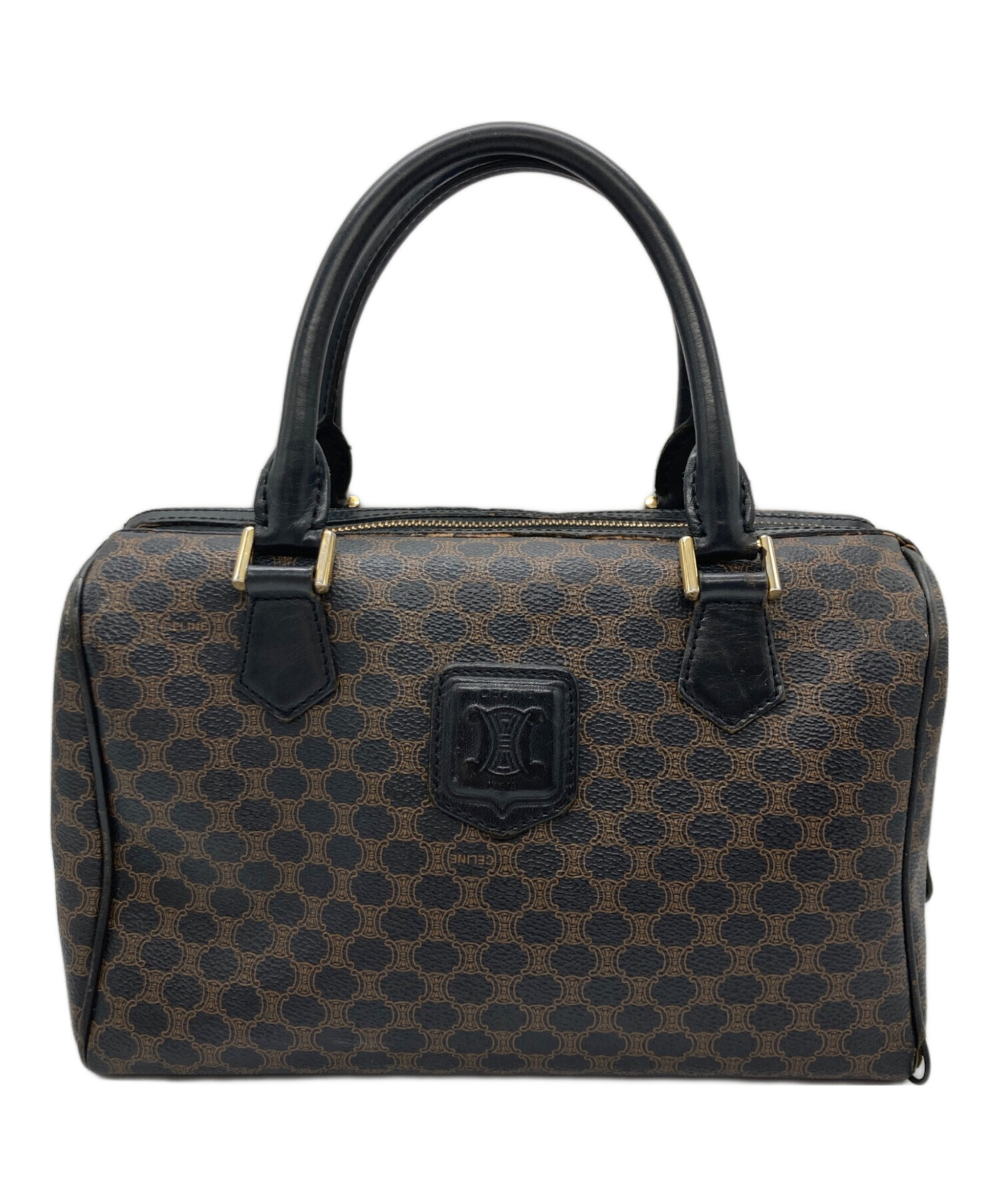 中古・古着通販】CELINE (セリーヌ) マカダム柄ミニボストンバッグ