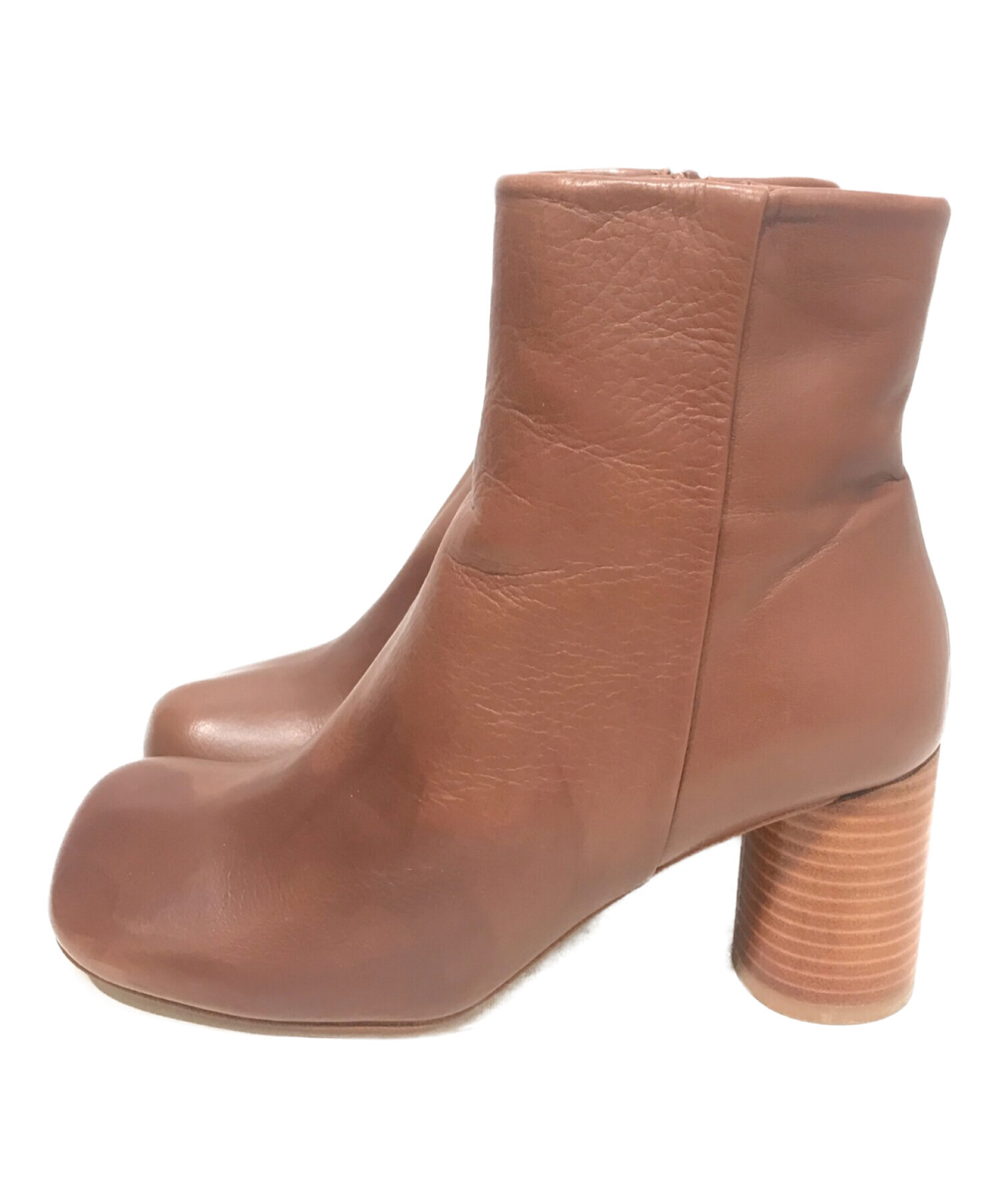 中古・古着通販】INSCRIRE (アンスクリア) スクエアトゥショートブーツ