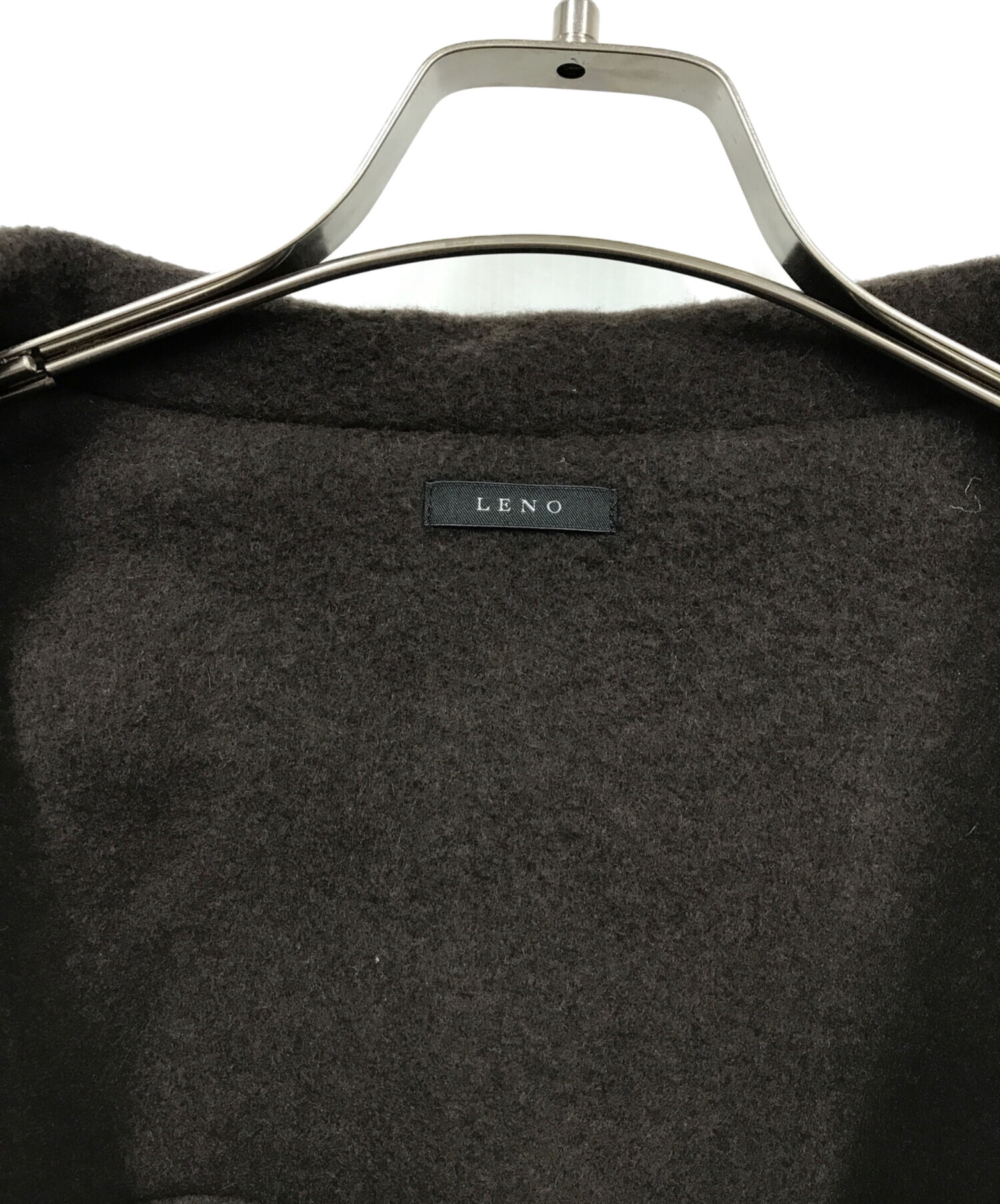 中古・古着通販】leno (リノ) ウールカシミヤダッフルコート ブラウン