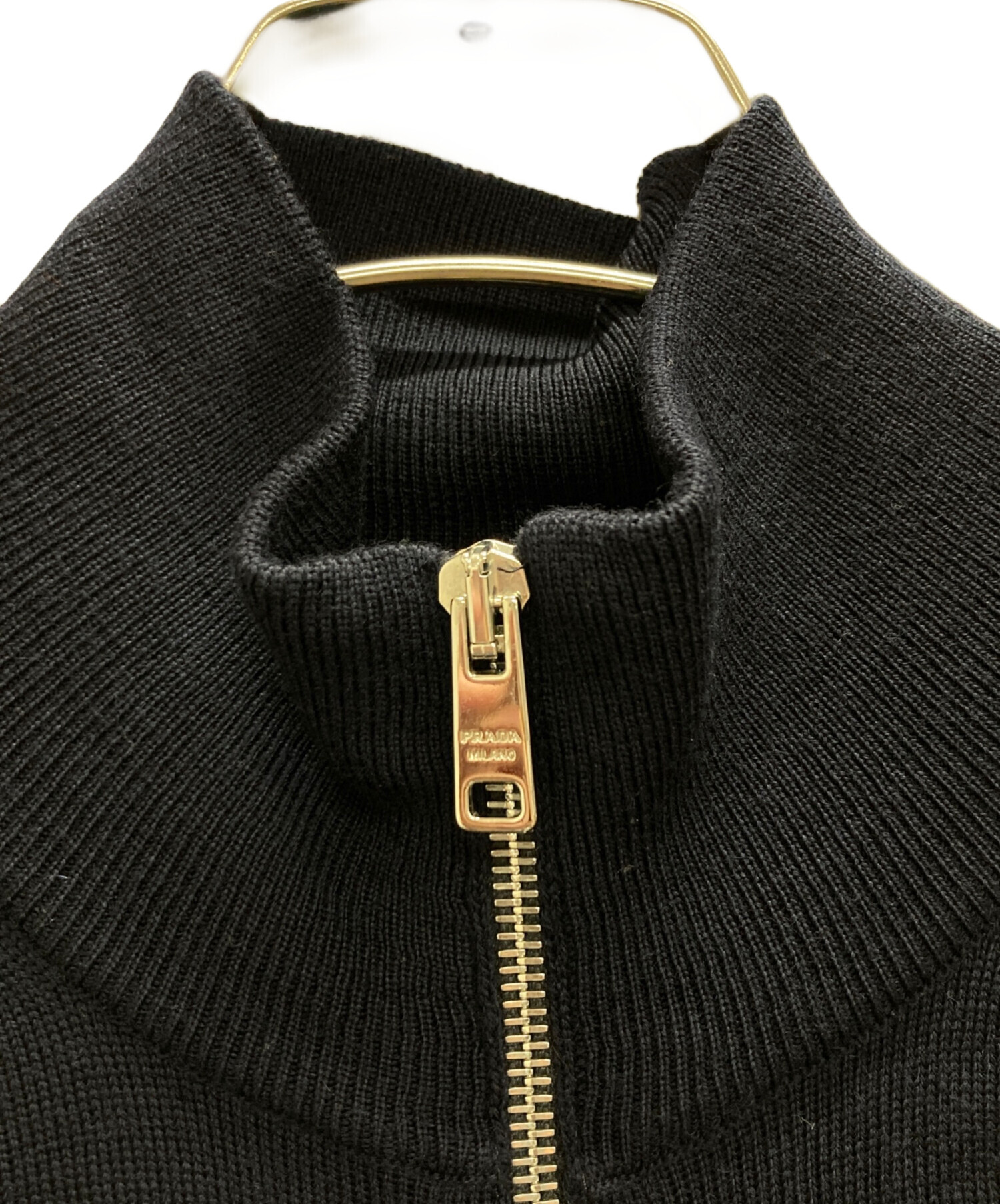 中古・古着通販】PRADA (プラダ) ドライバーズニット ブラック サイズ