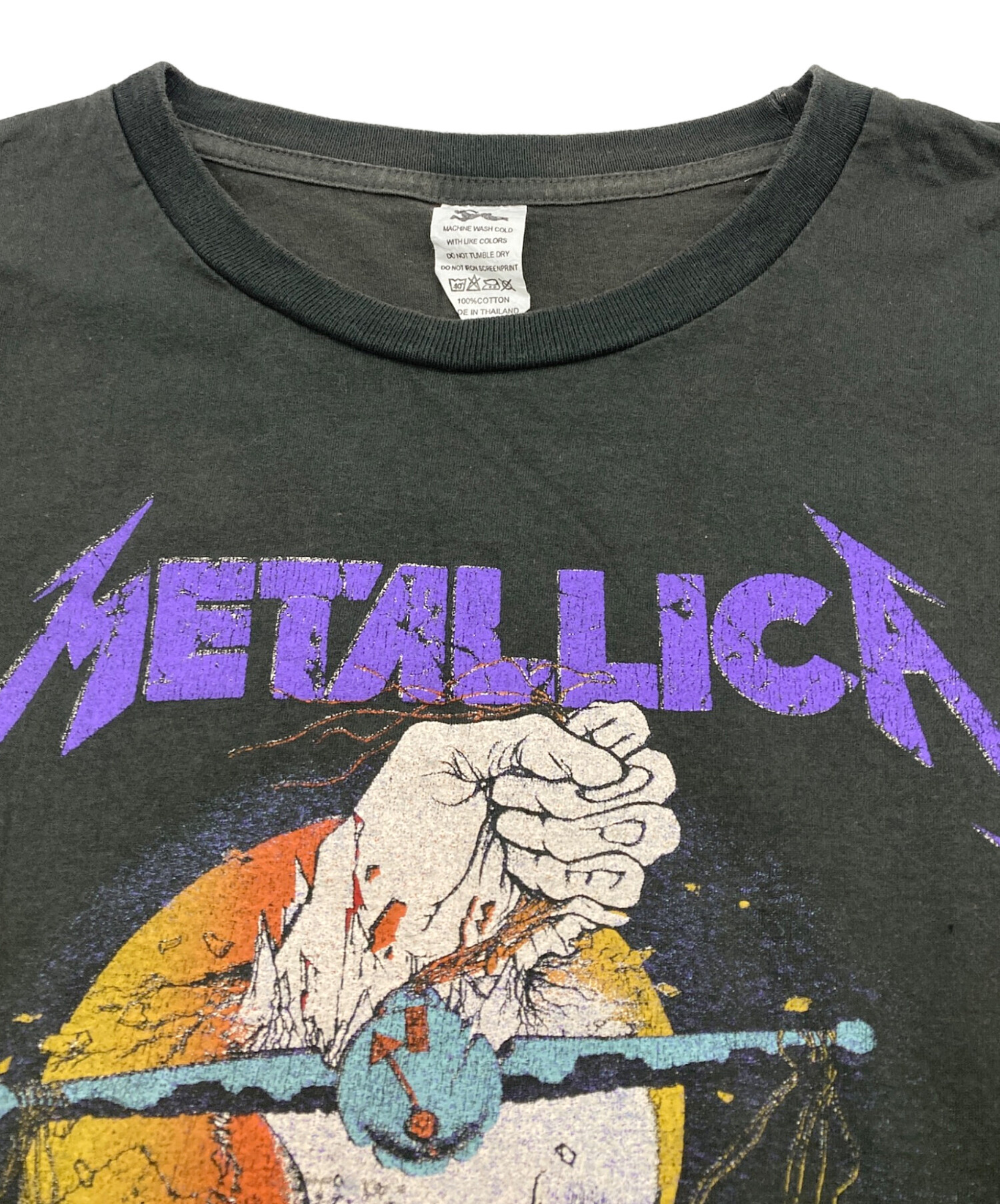 中古・古着通販】METALLCA (メタリカ) バンドTシャツ グレー サイズ