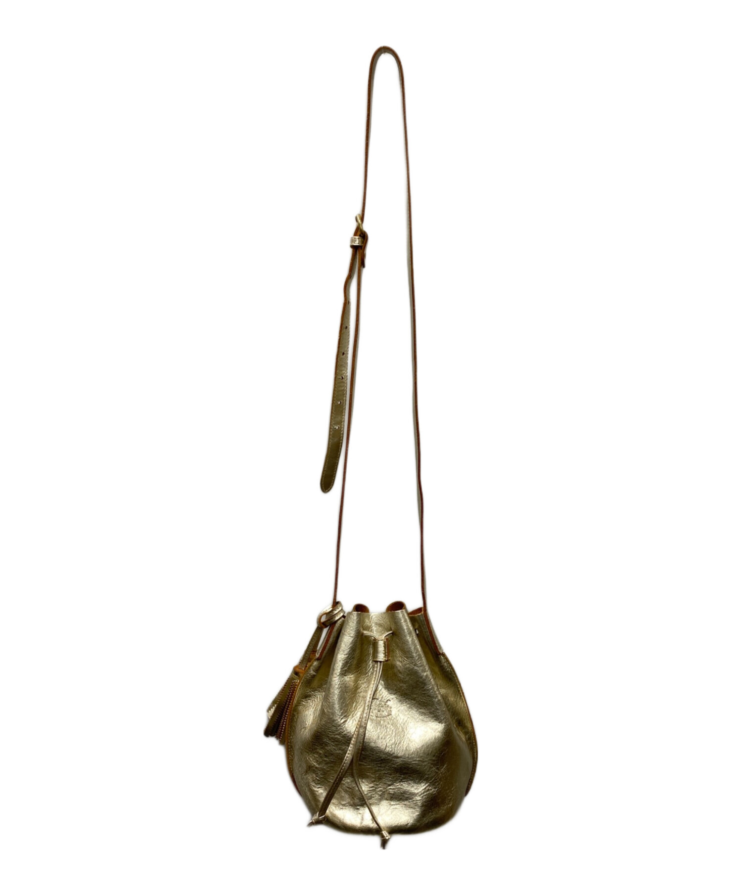 中古・古着通販】IL BISONTE (イル ビゾンテ) レザーショルダーバッグ