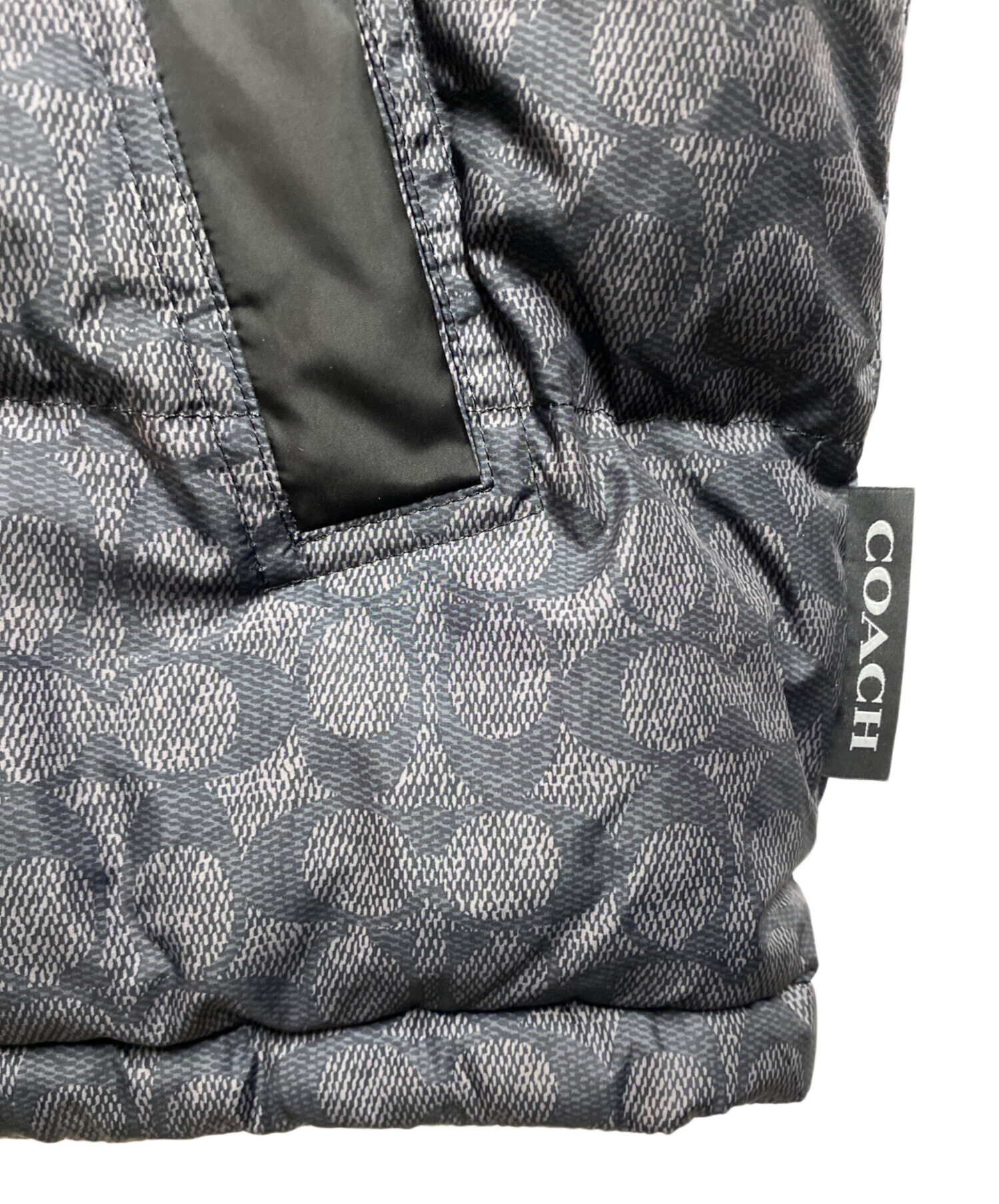 中古・古着通販】COACH (コーチ) シグネチャー ダウン ベスト ブラック