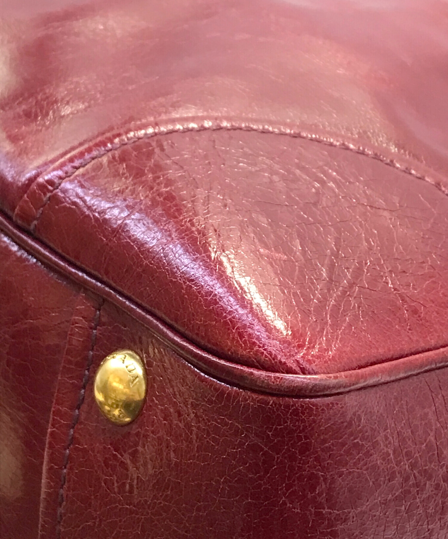 中古・古着通販】PRADA (プラダ) VITELLO SHINE 2WAY ショルダーバッグ