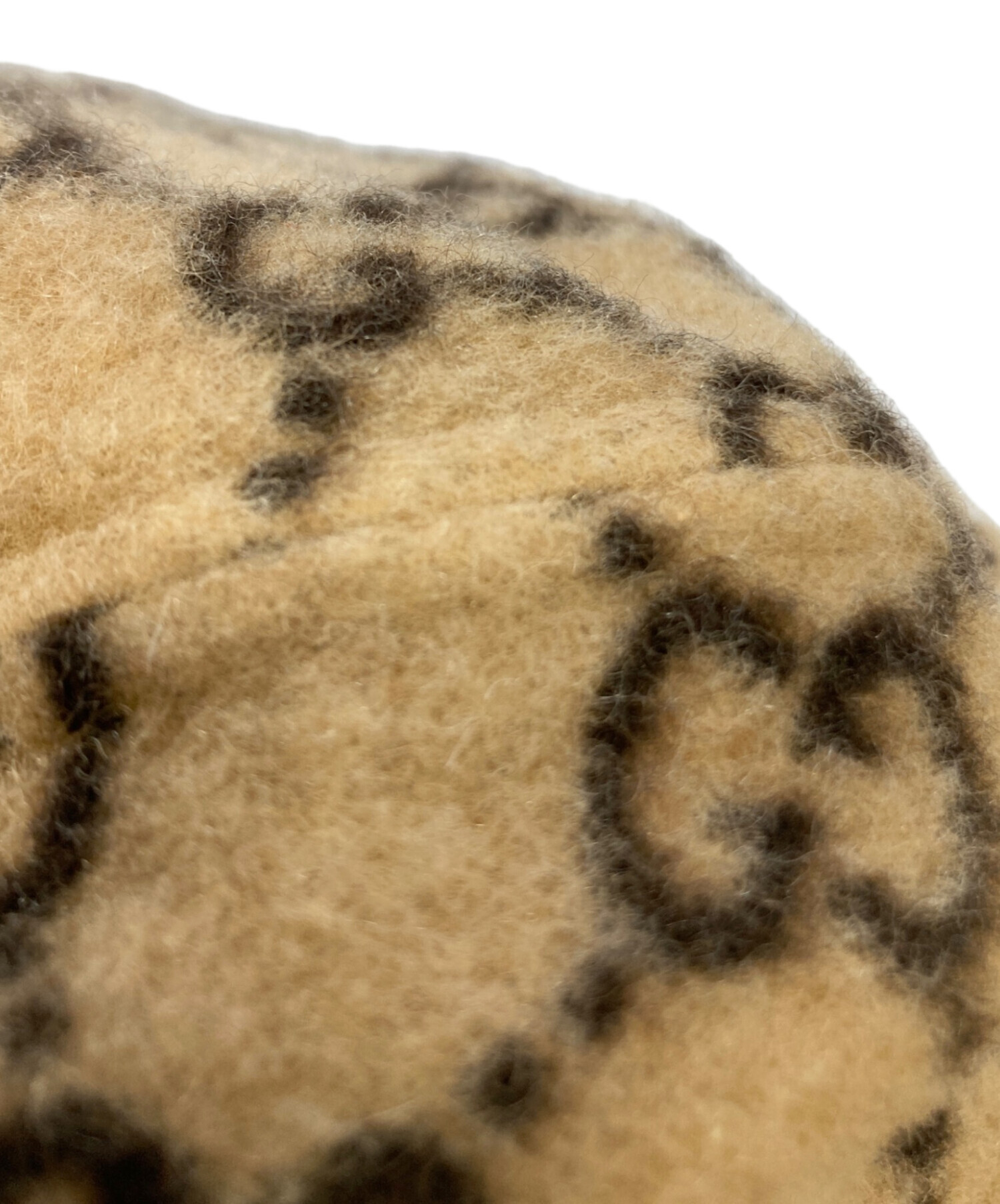 中古・古着通販】GUCCI (グッチ) GG柄ウールキャスケット ベージュ