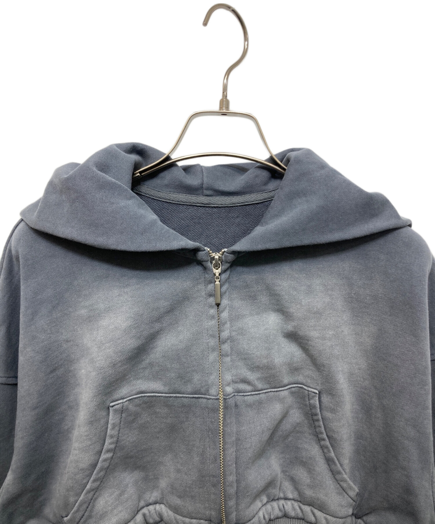 中古・古着通販】JOSE MOON (ジョゼムーン) CROP BIO HOODIE グレー