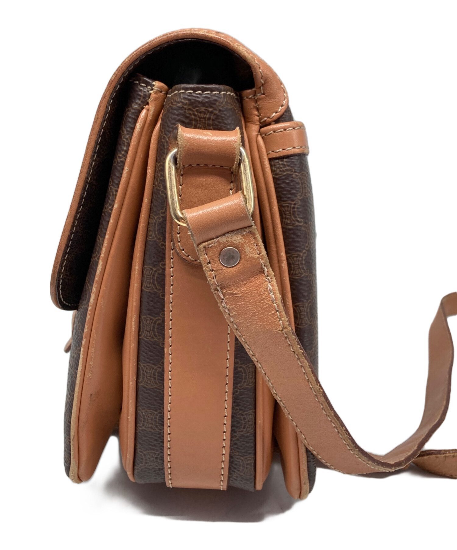 中古・古着通販】CELINE (セリーヌ) マカダム柄ショルダーバッグ