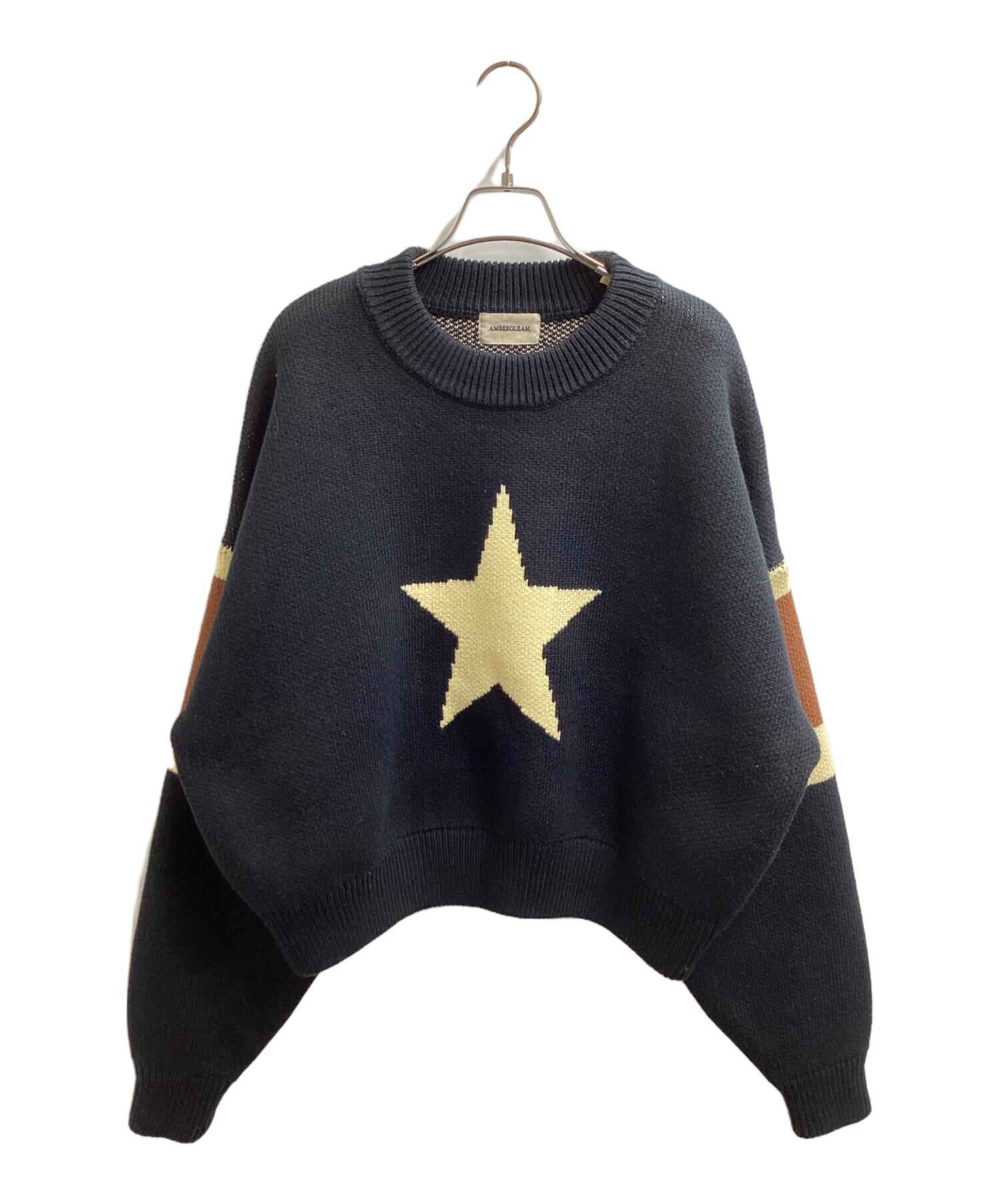 中古・古着通販】AMBERGLEAM (アンバーグリーム) Star Warm Sweater