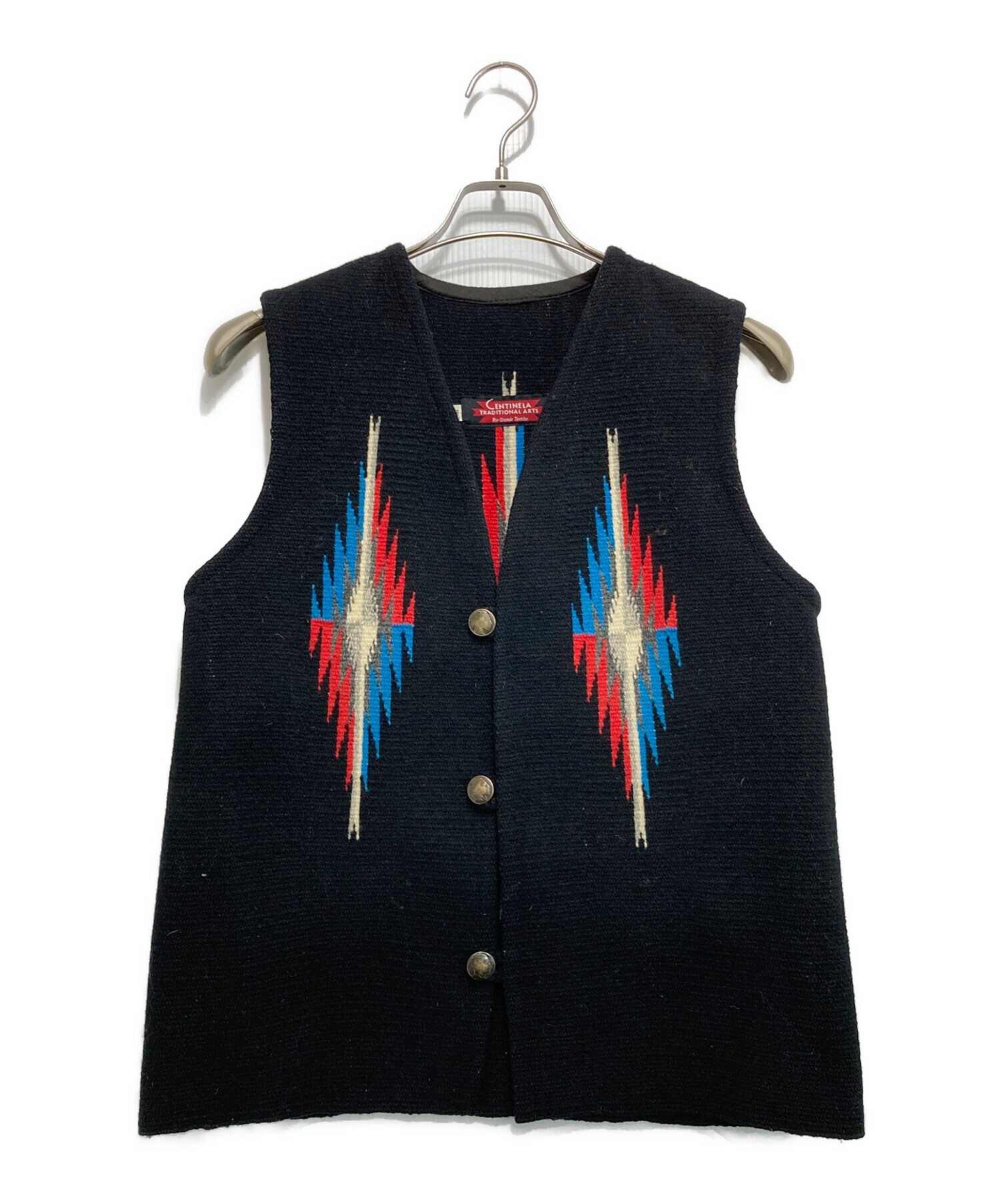 中古・古着通販】CENTINELA (センチネラ) チマヨベスト ブラック