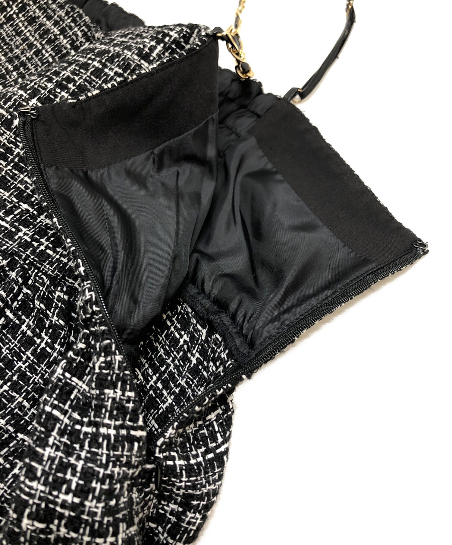 中古・古着通販】JUSGLITTY (ジャスグリッティー) ツイードキャミ