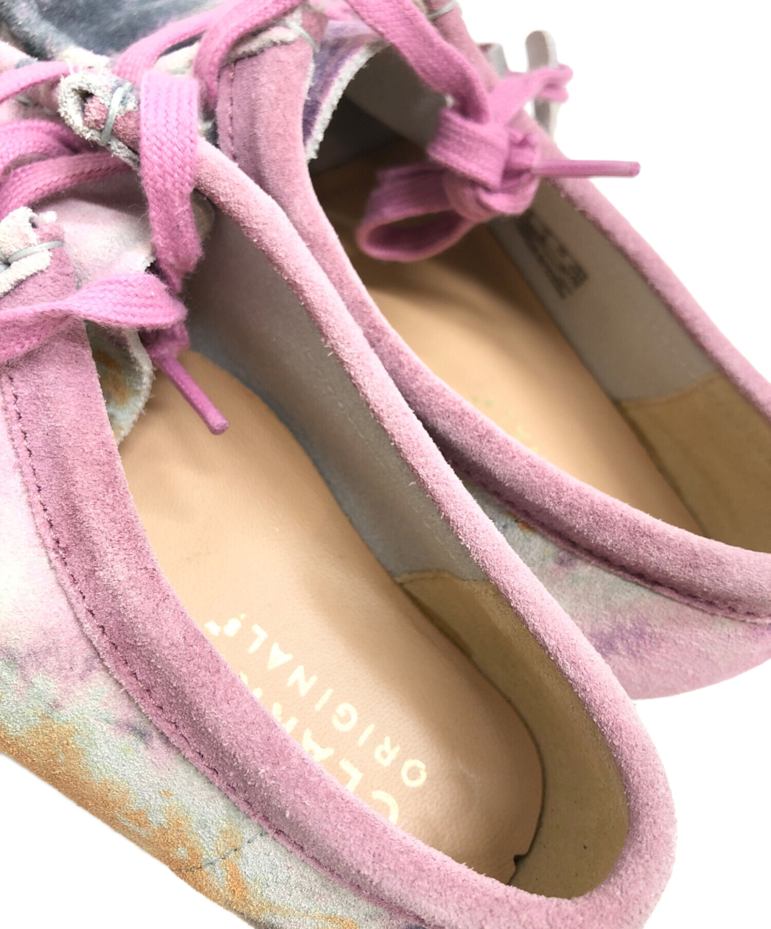 中古・古着通販】CLARKS (クラークス) ワラビー ピンク サイズ:US7 1/2