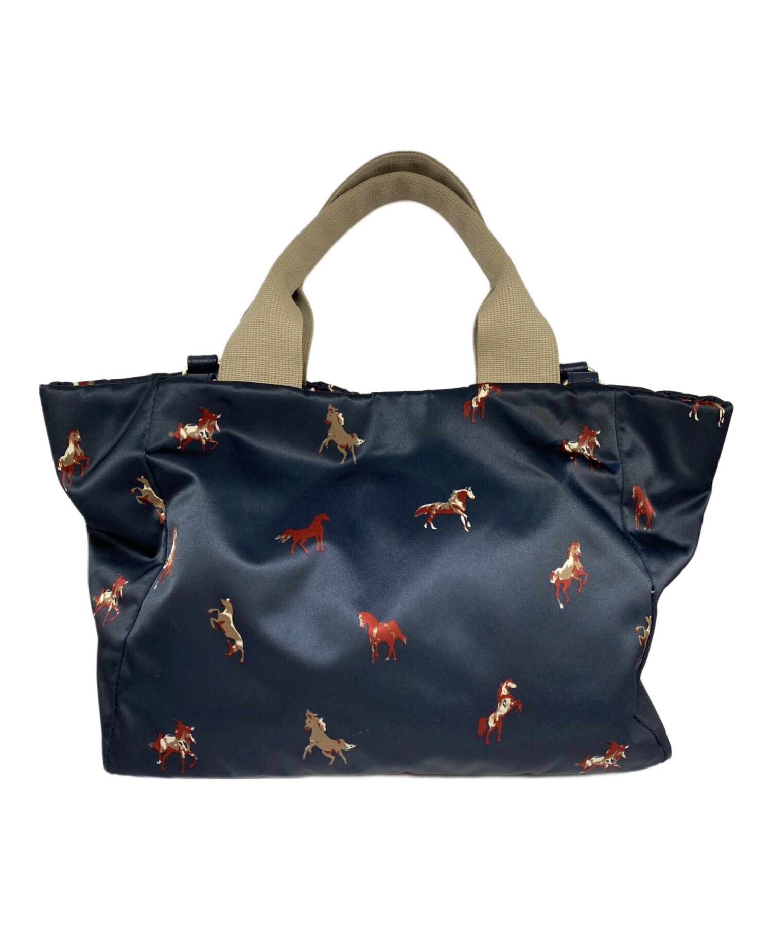 中古・古着通販】russet (ラシット) 馬柄2WAYバッグ ネイビー