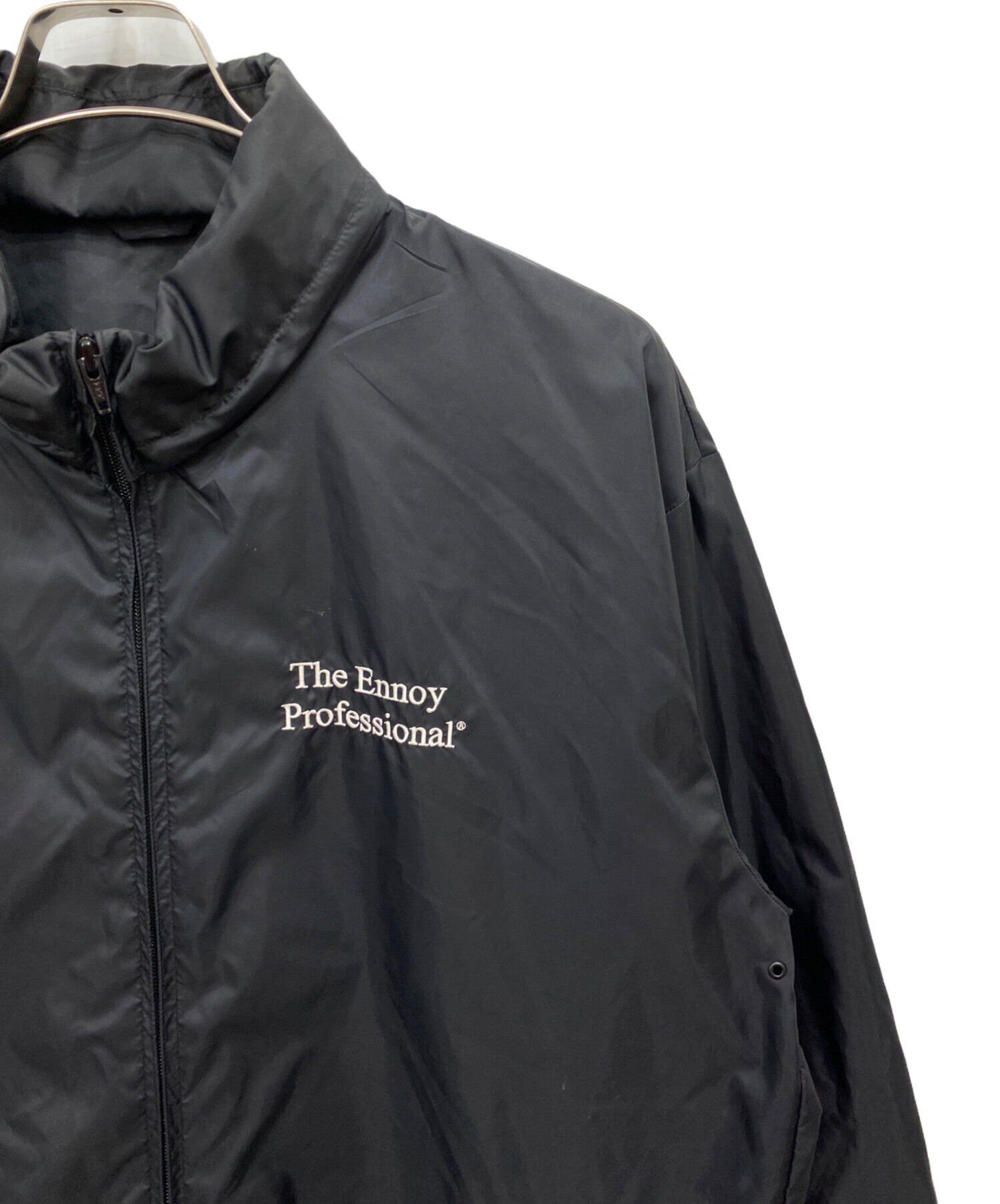 中古・古着通販】ENNOY (エンノイ) PACKABLE NYLON JAKCKET ブラック