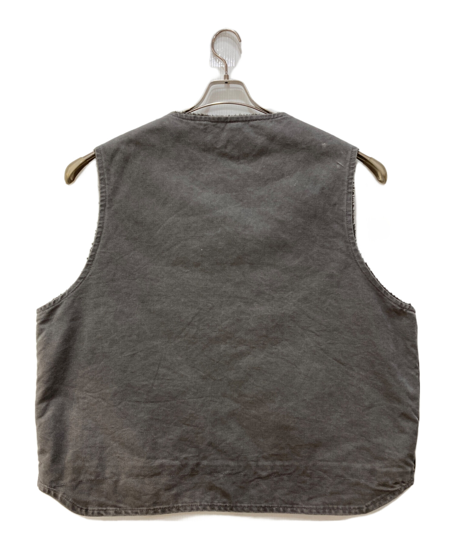 中古・古着通販】CarHartt (カーハート) 裏地ボアダックベスト グレー
