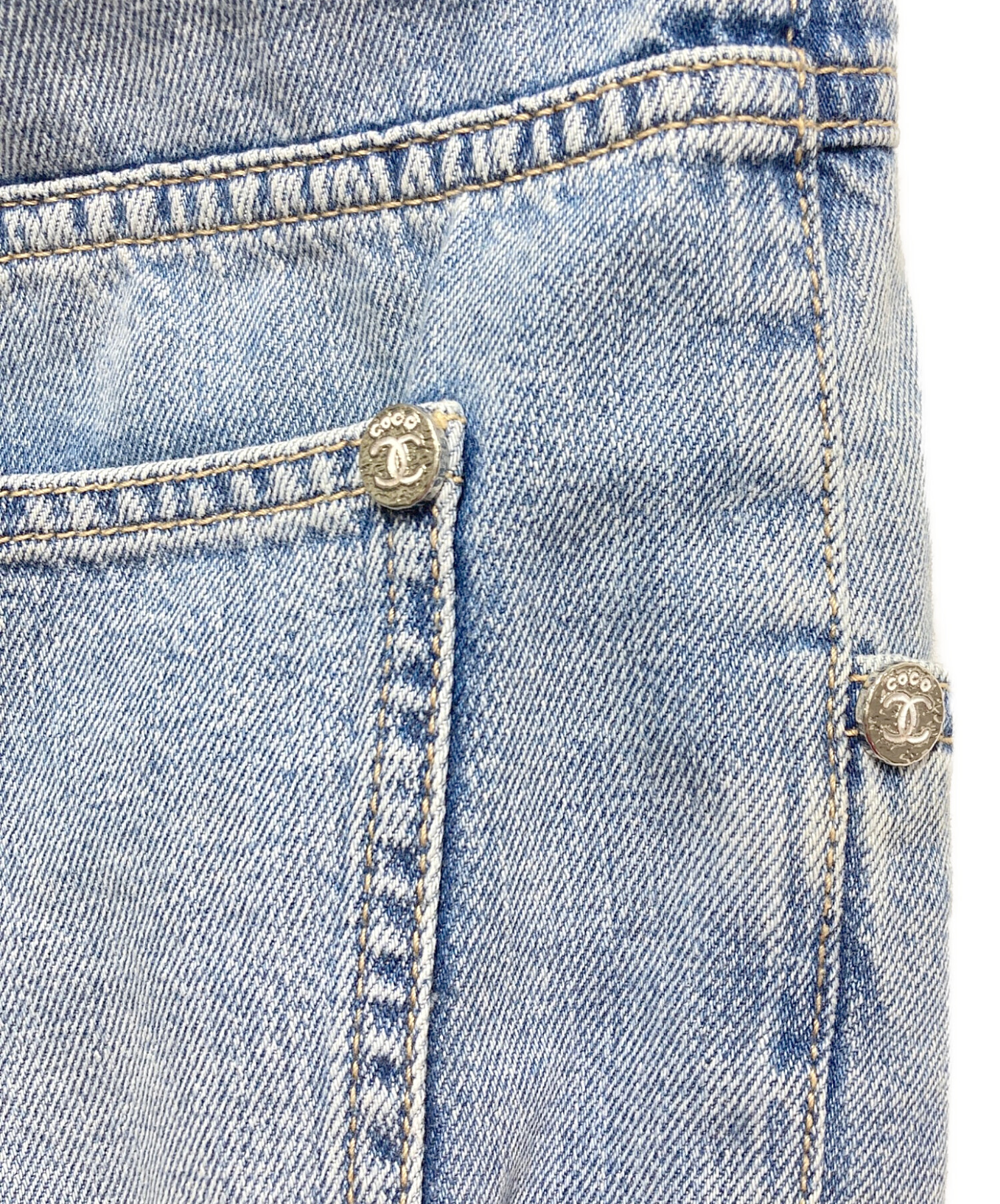 中古・古着通販】CHANEL (シャネル) ココビーチデニムパンツ