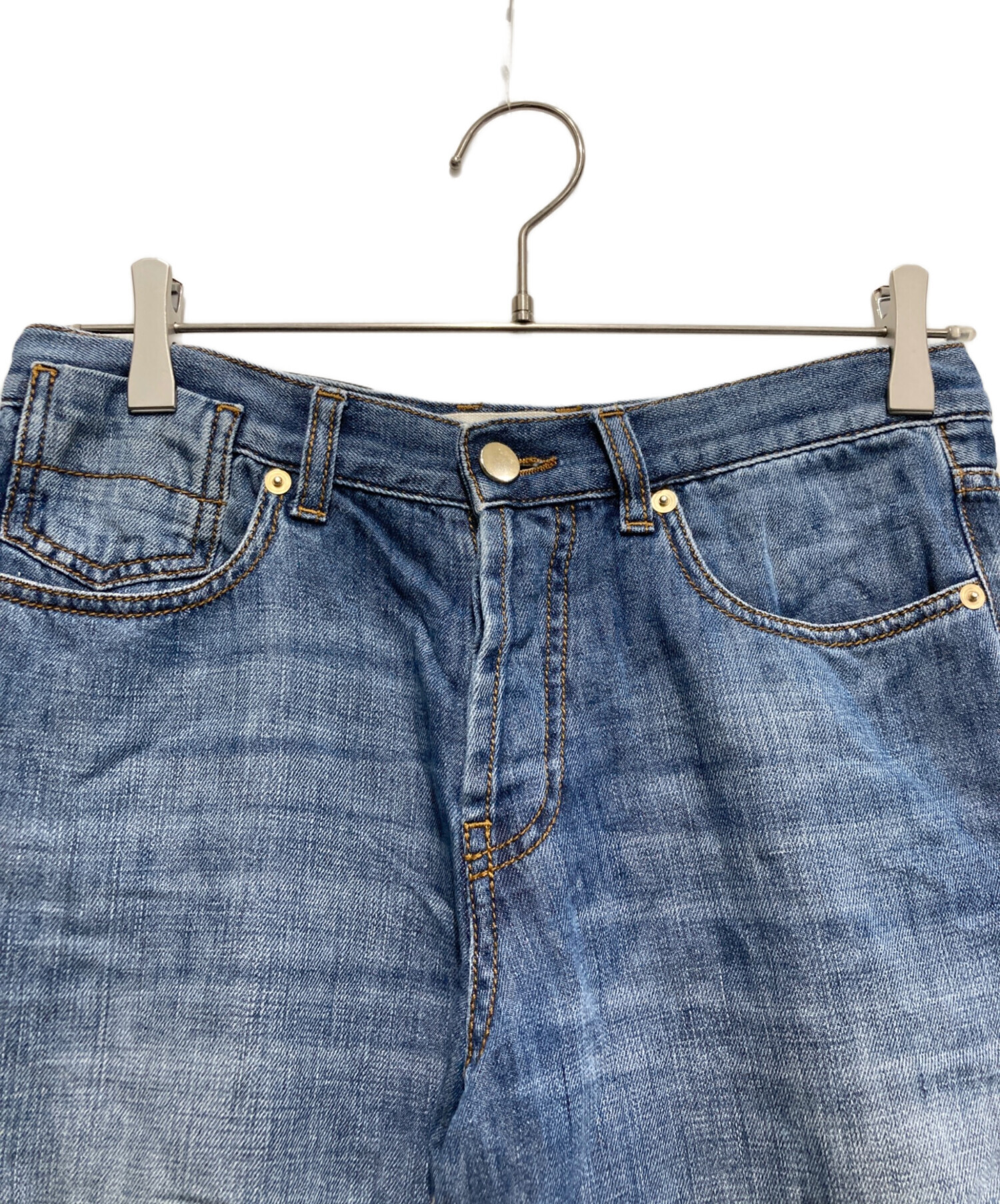 中古・古着通販】MARNI (マルニ) クロップドデニムパンツ インディゴ