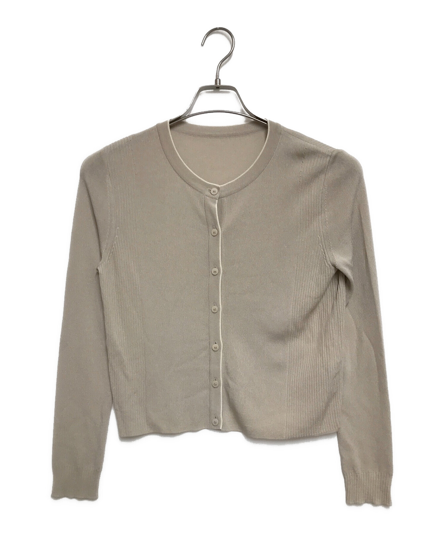 中古・古着通販】FOXEY (フォクシー) THE NICOLA CARDIGAN ベージュ