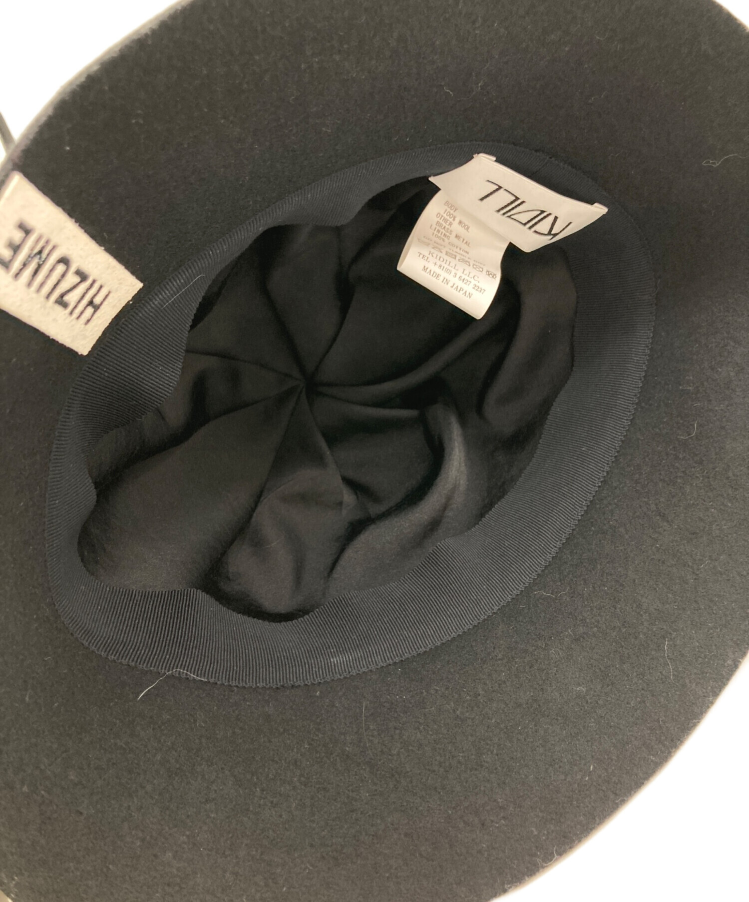 kidill×hizume ファーハット kidill25aw kidill×hizume ファーハット