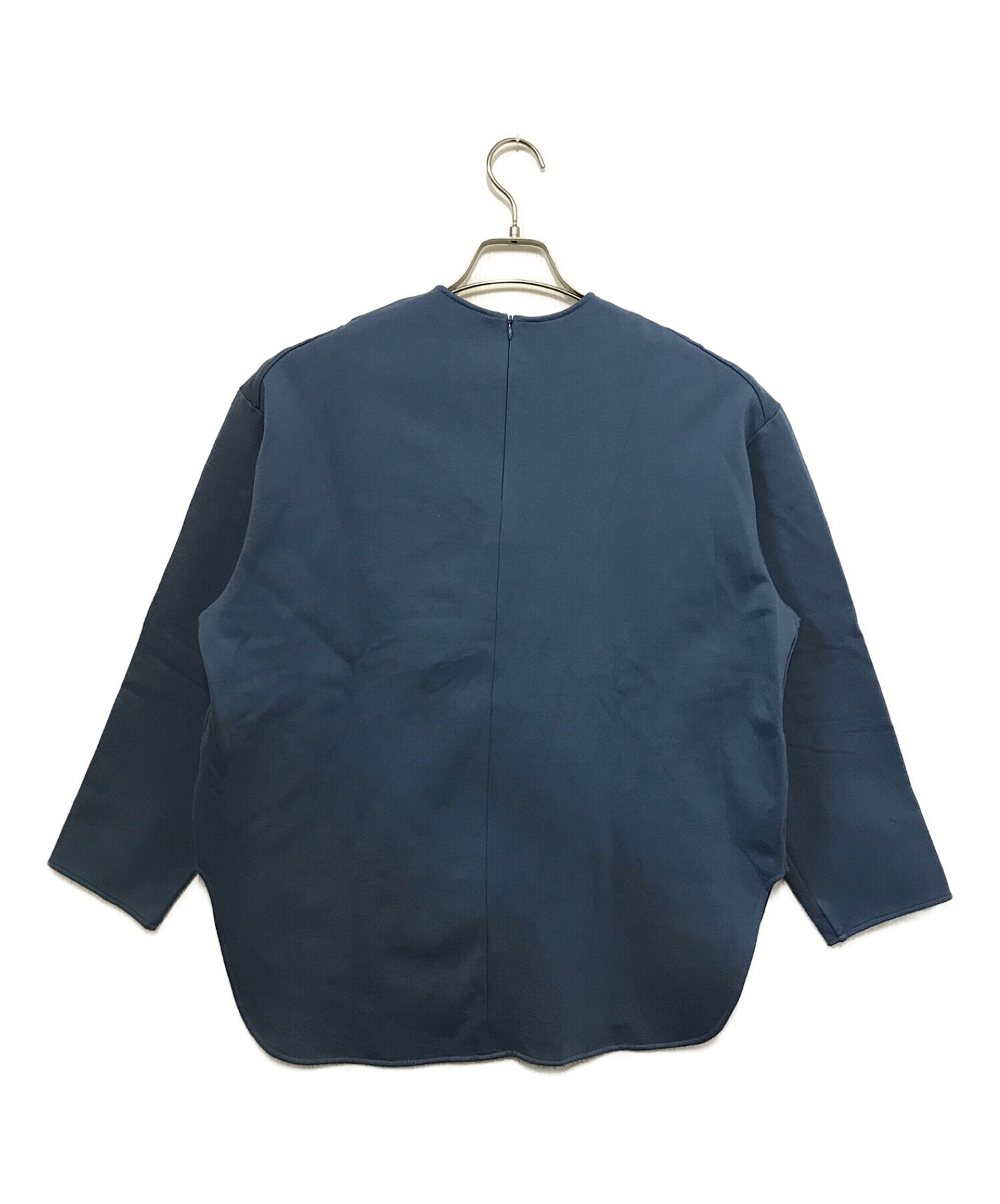 中古・古着通販】YORI (ヨリ) ぬくぬくteeブラウス ブルー サイズ:F