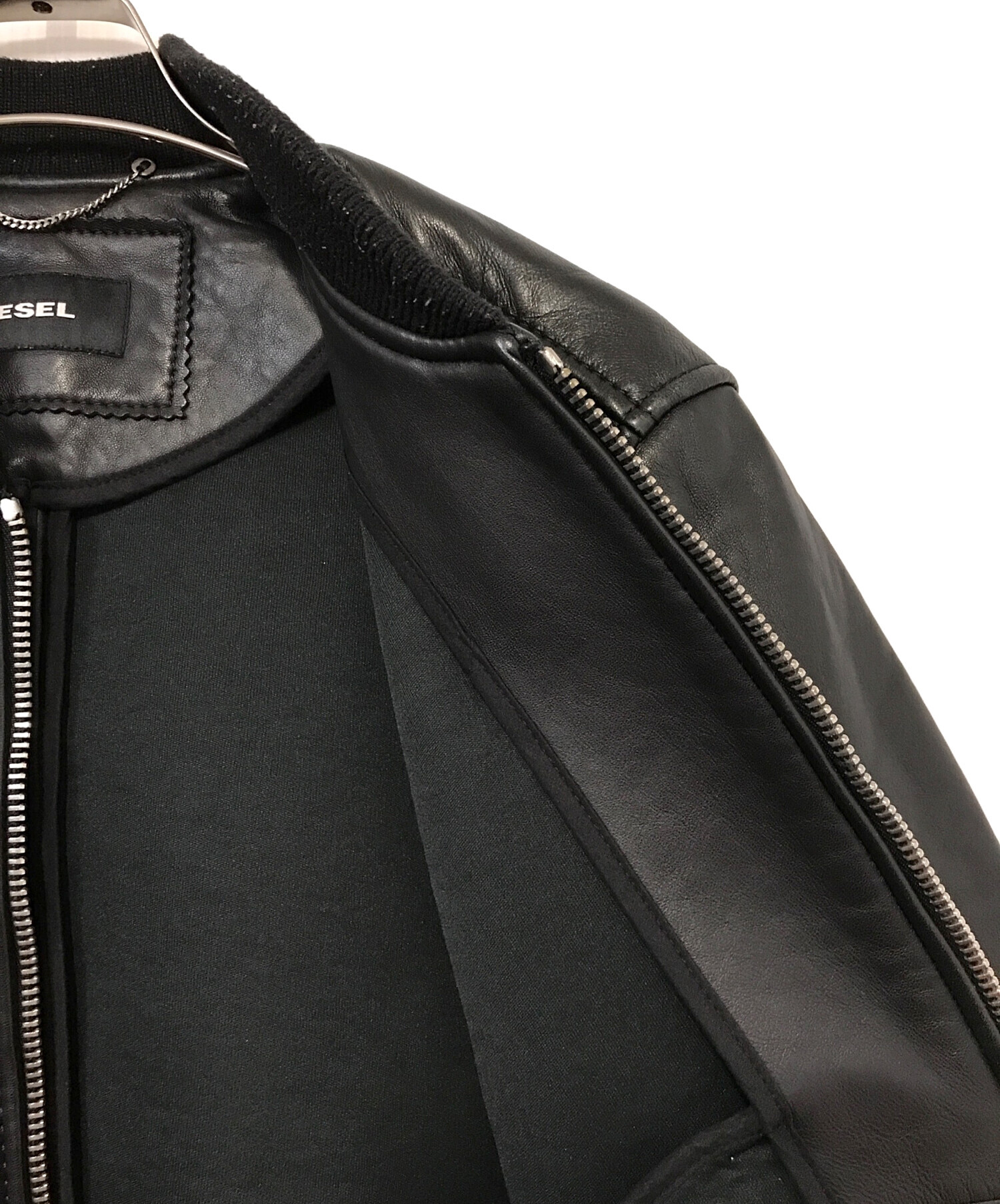 中古・古着通販】DIESEL (ディーゼル) シングルライダースジャケット