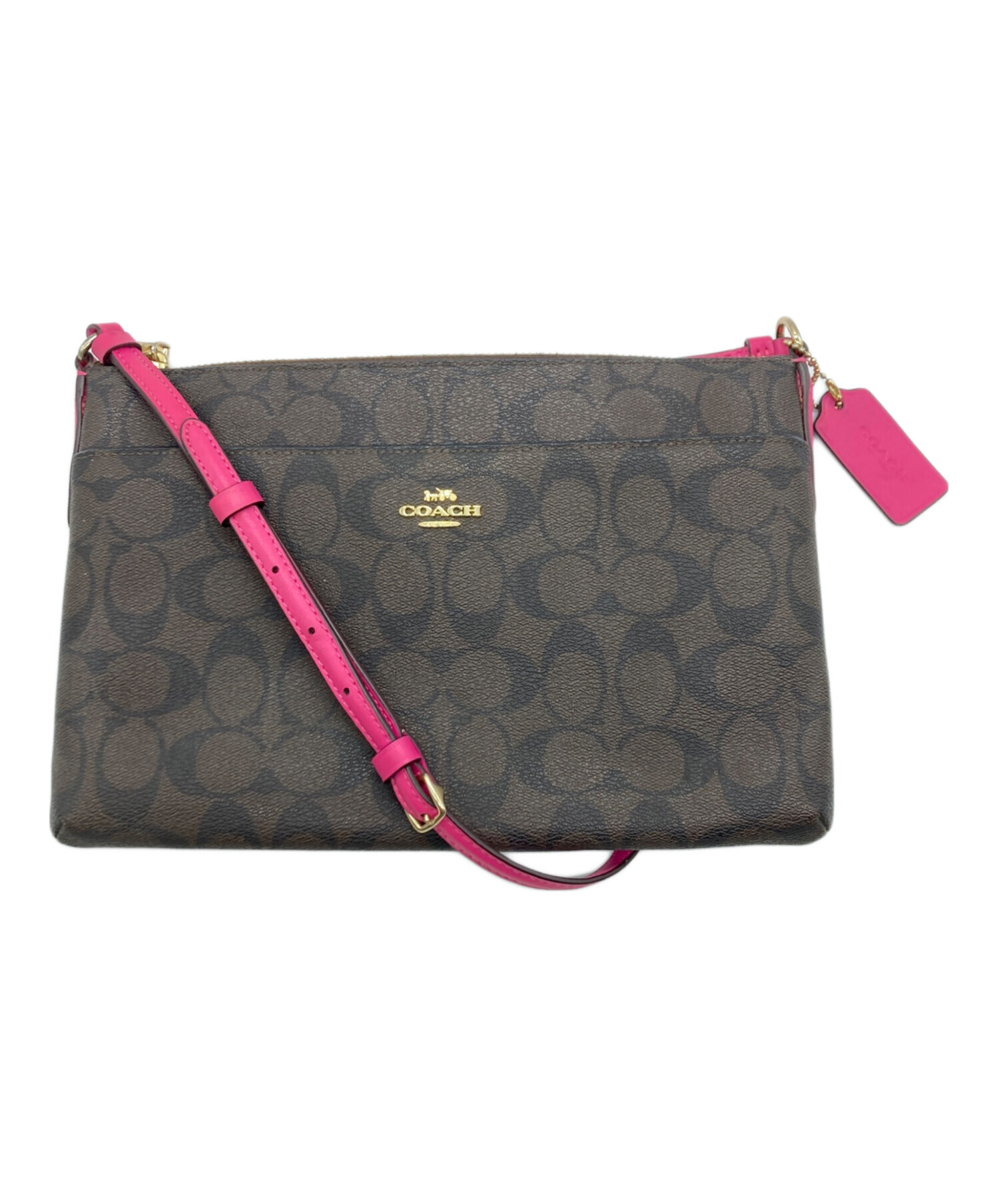 中古・古着通販】COACH (コーチ) シグネチャーミニショルダーバッグ