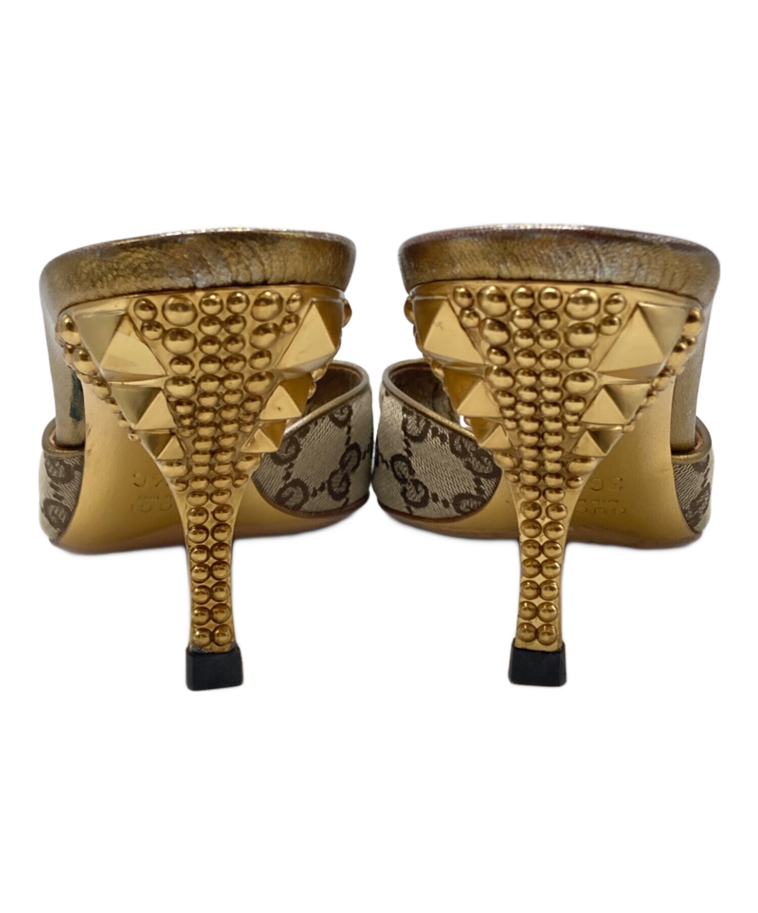 中古・古着通販】GUCCI (グッチ) GGキャンバスオープントゥミュール