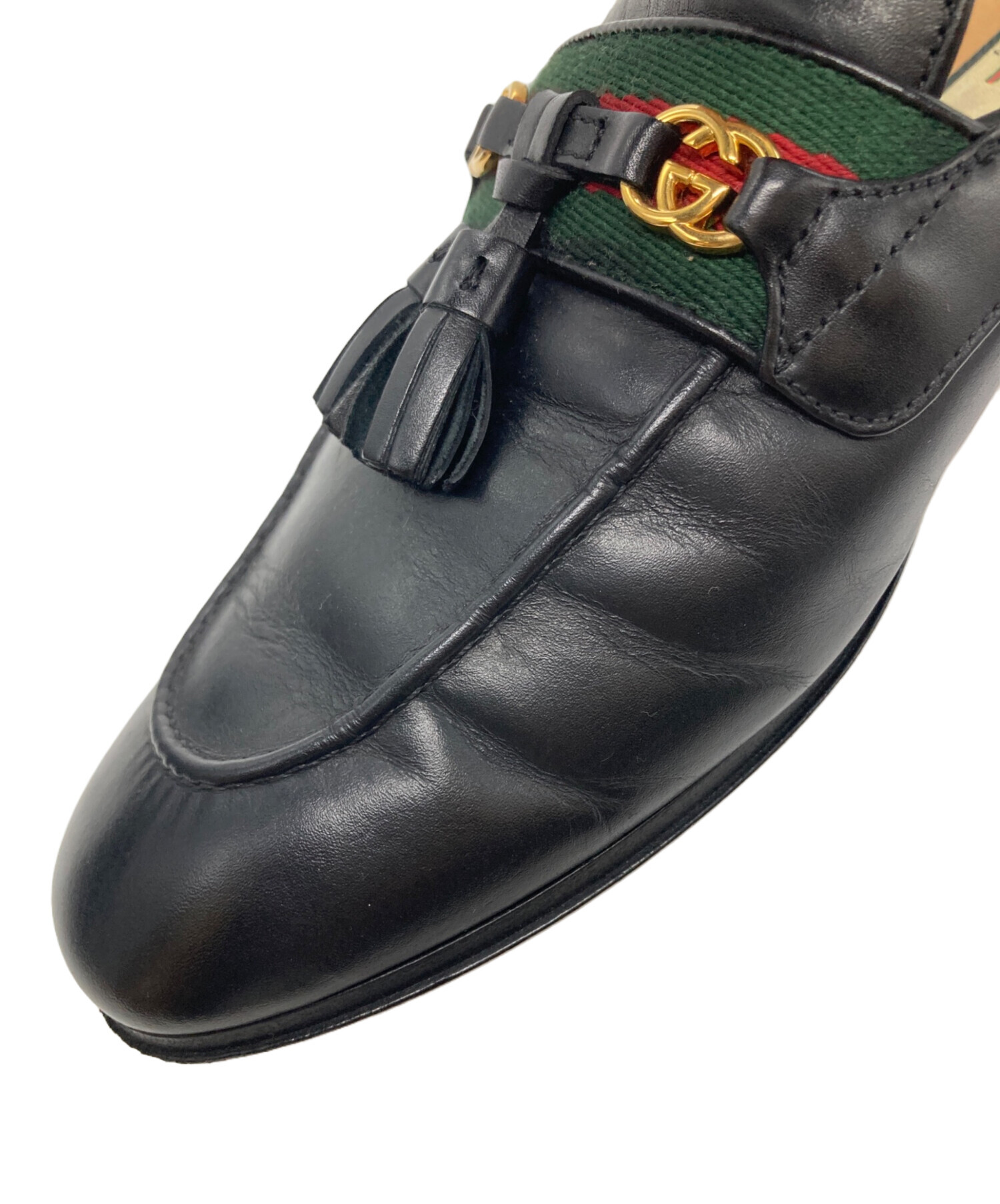 中古・古着通販】GUCCI (グッチ) プリンスタウンスリッパ ブラック